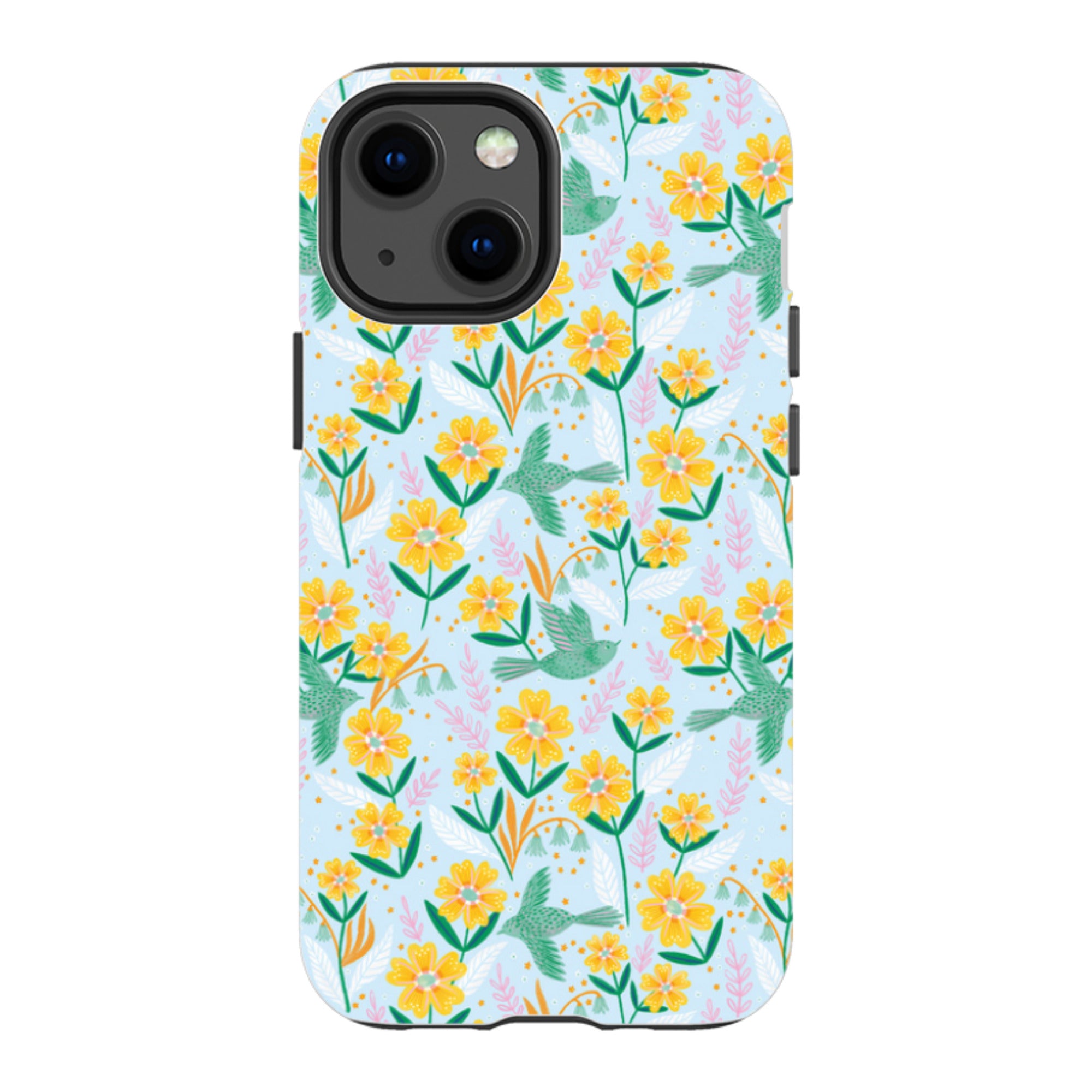 iPhone Tough Case - Sweet Birds Blue By Lee Foster Wilson