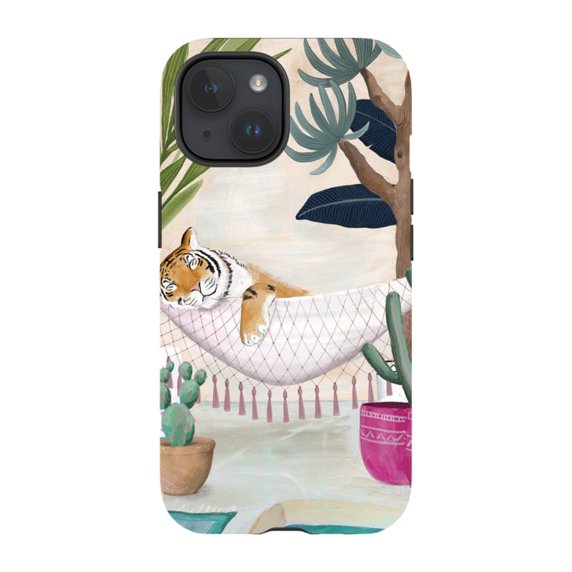iPhone Tough Case - Tiger Hammock By Bex Parkin