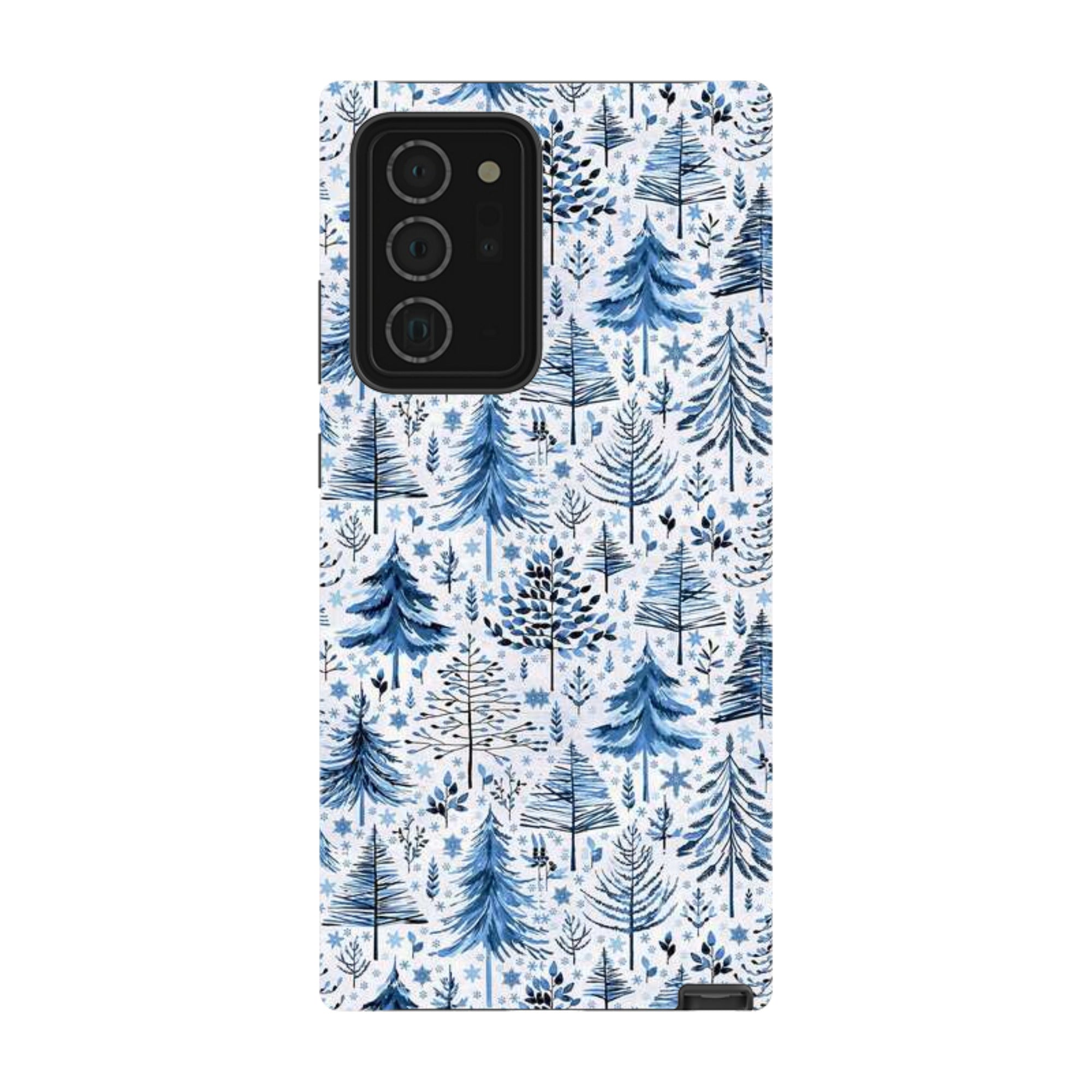 Samsung Tough Case - Blue Xmas Trees By Elisabeth Haager