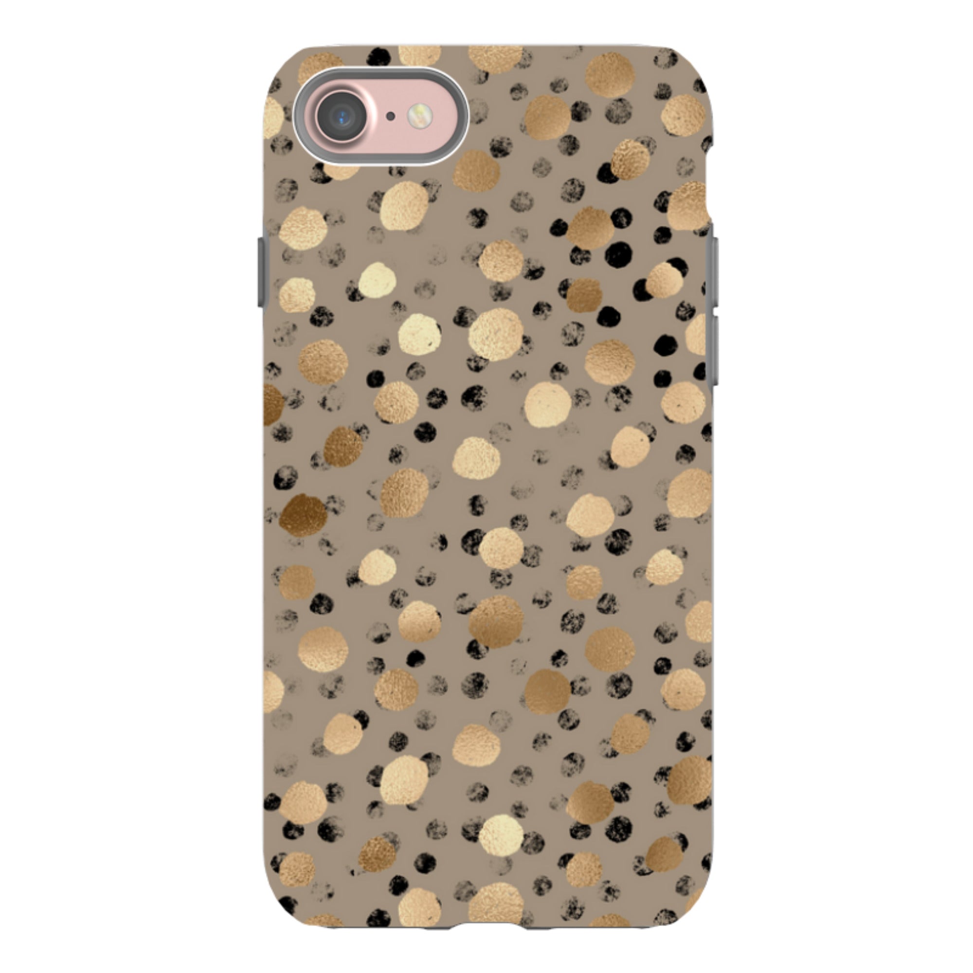 iPhone Tough Case - Marble Dots (case does not glitter)