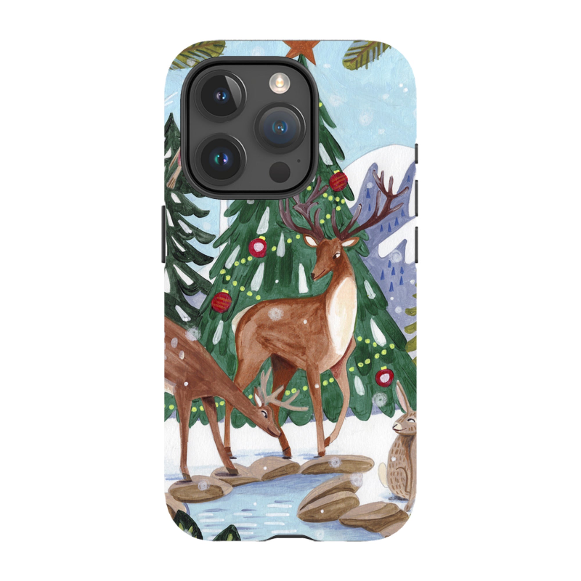 iPhone Tough Case - Winter Forest By Caroline Bonne Muller