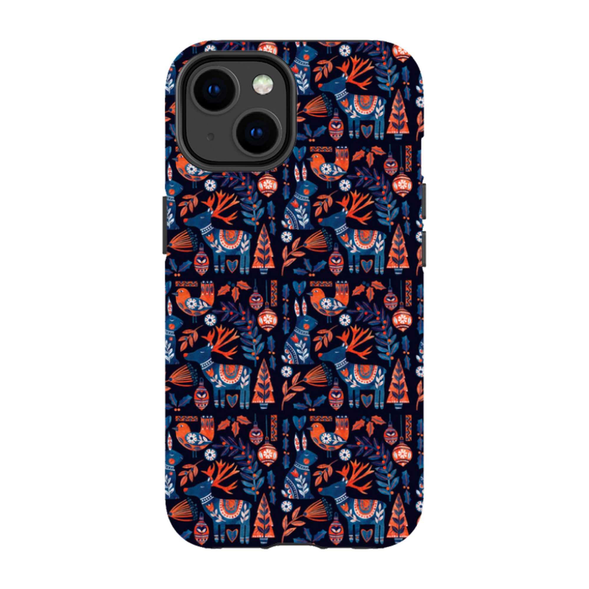 iPhone MagSafe Tough Case - Scandi Animals Dark By Tracey English