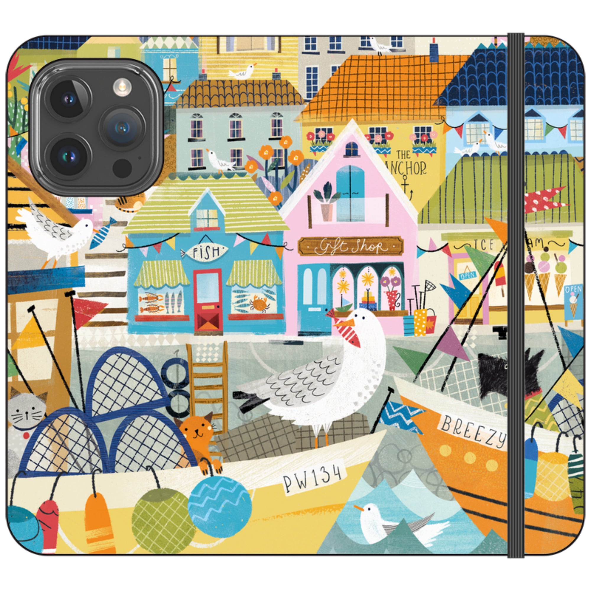 Harbour Wallet Case By Ali Brookes