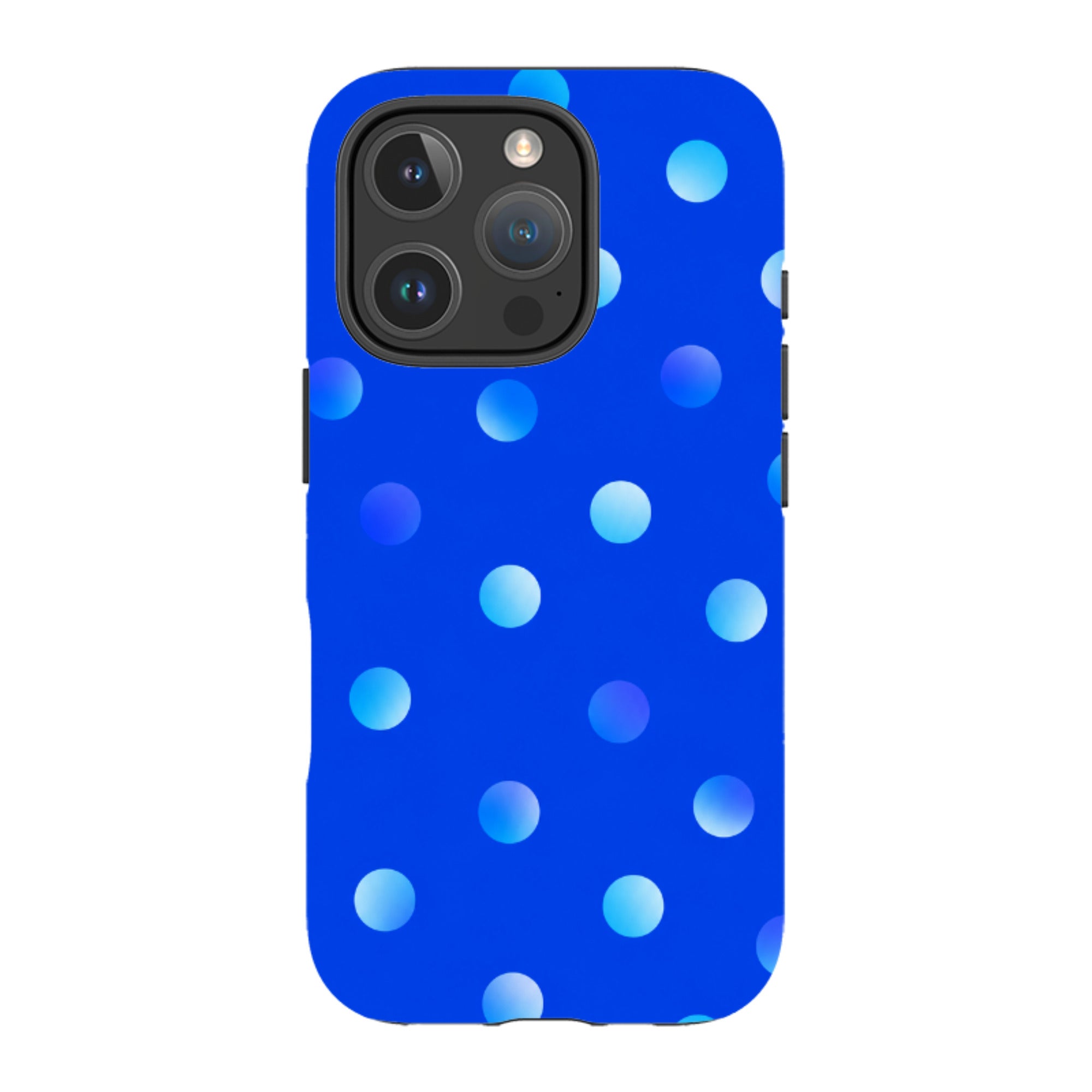 iPhone Tough Case - Blue Polka Dot