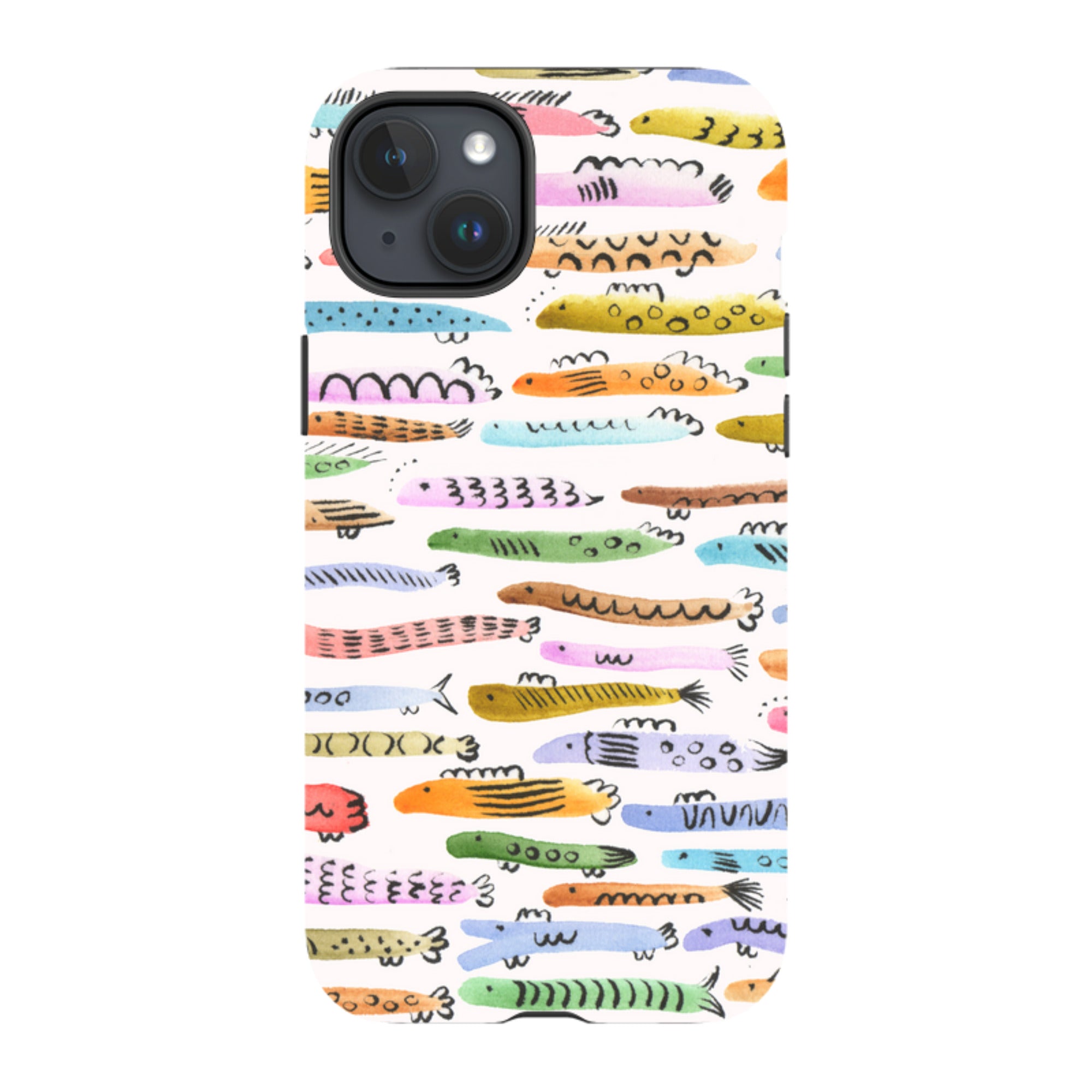 iPhone Tough Case - Colourful Fishes By Gabriela Larios