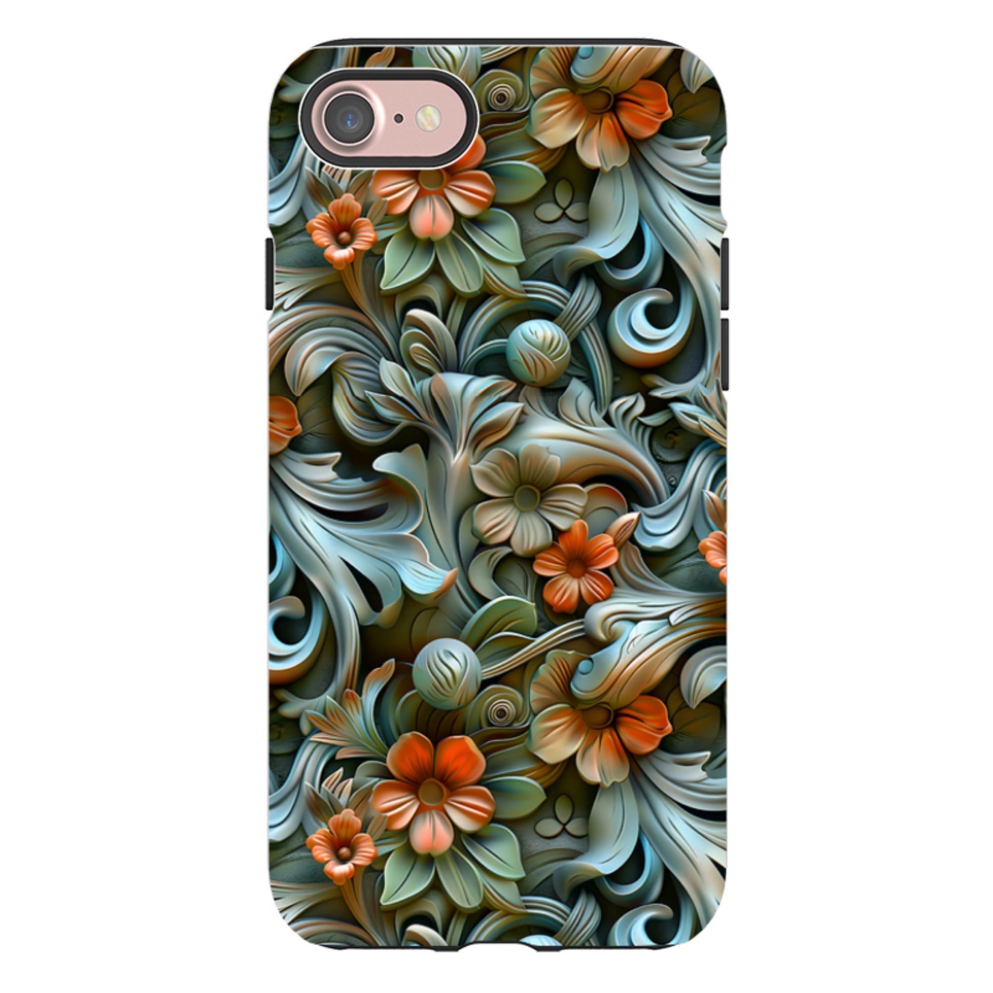 iPhone Tough Case -Clover Floral