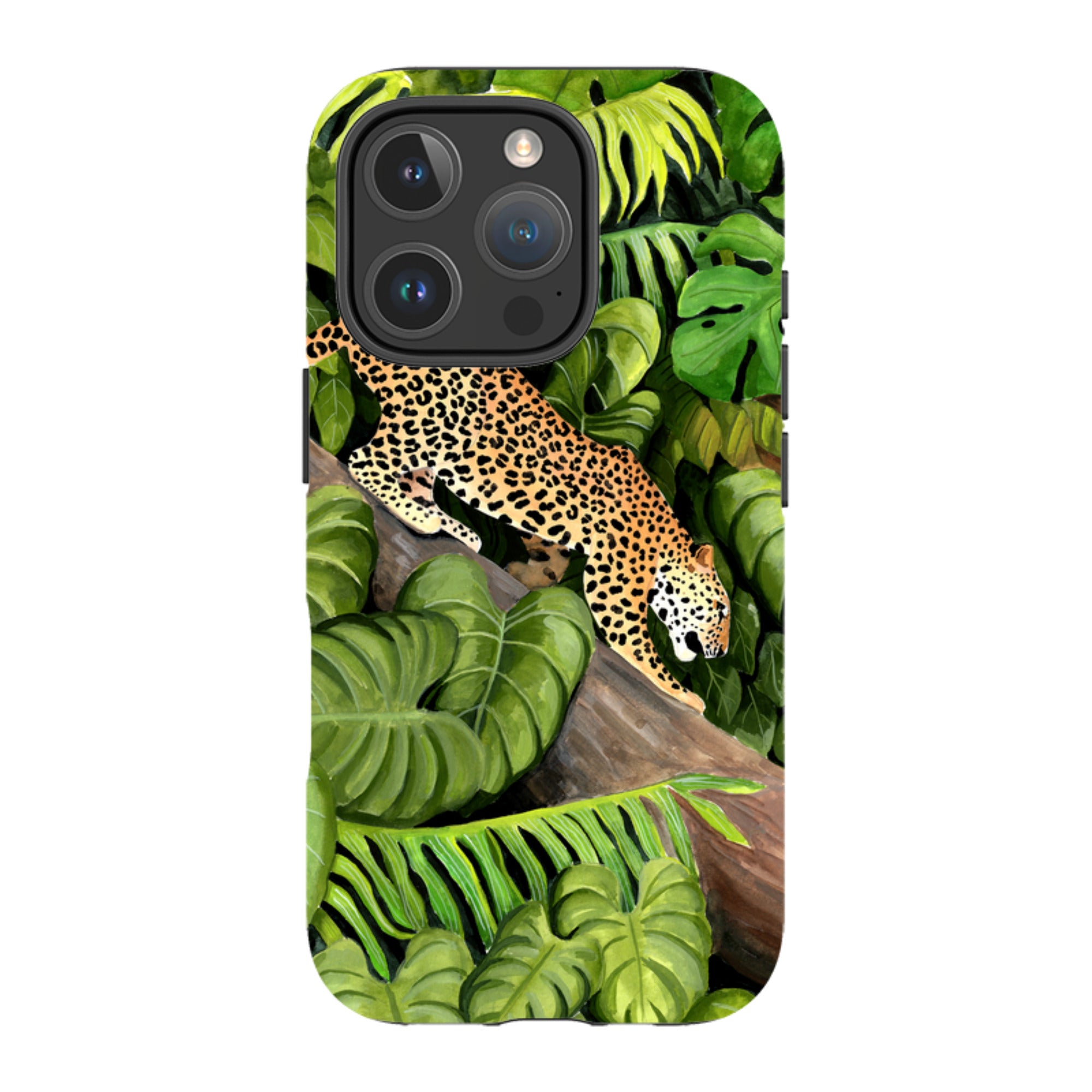 iPhone Tough Case - Leopard Poised By Bex Parkin