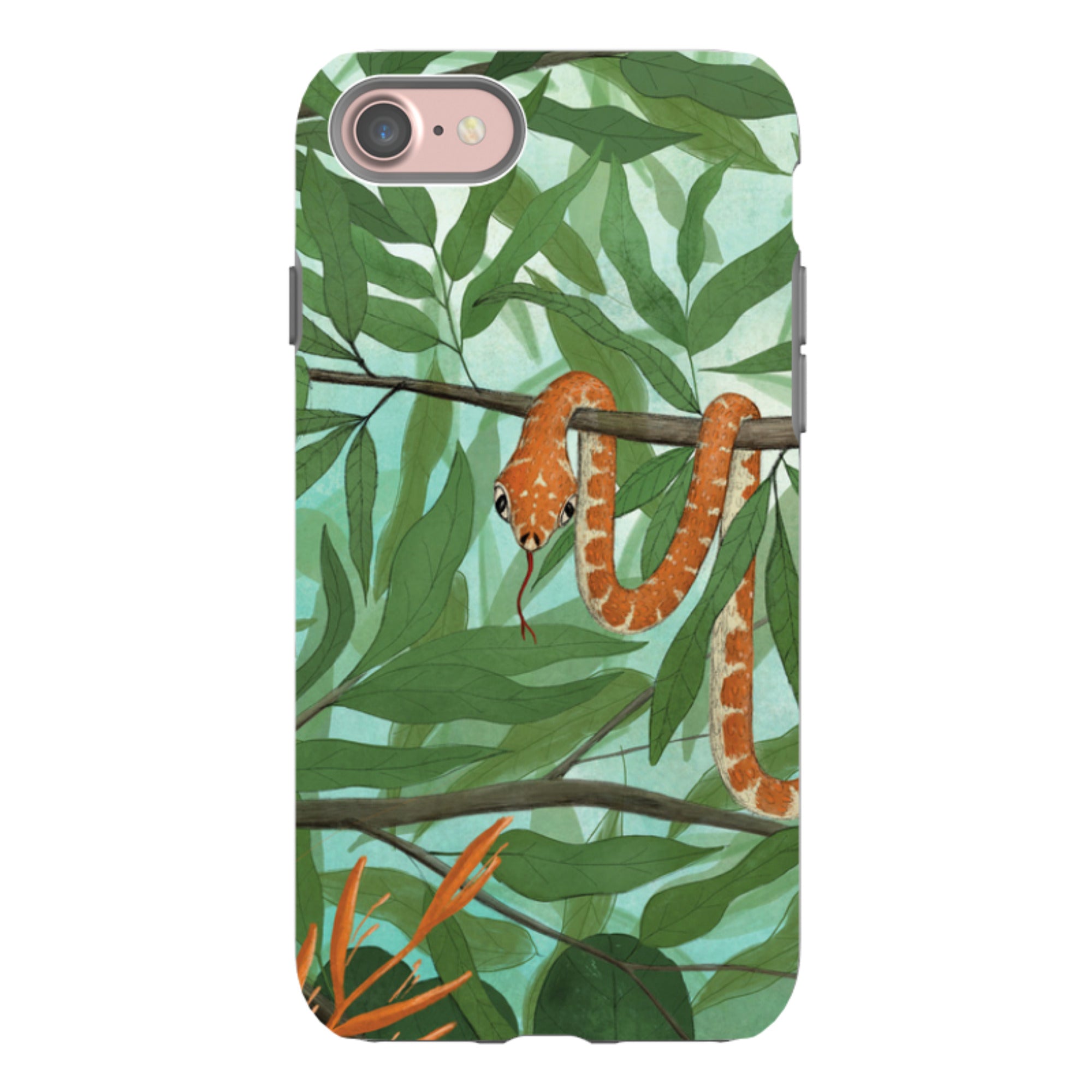 iPhone Tough Case - Snake By Maja Lindberg