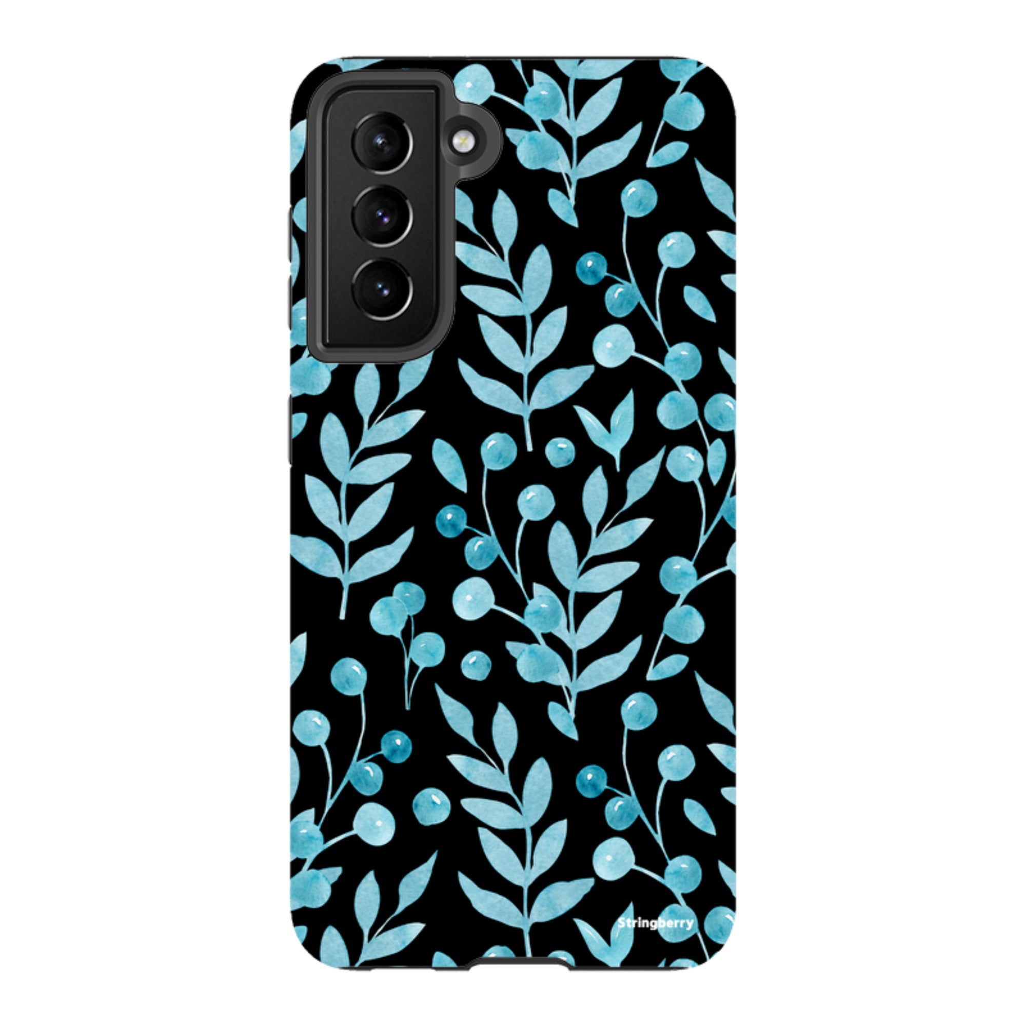 Samsung Tough Case - Blue Xmas Florals