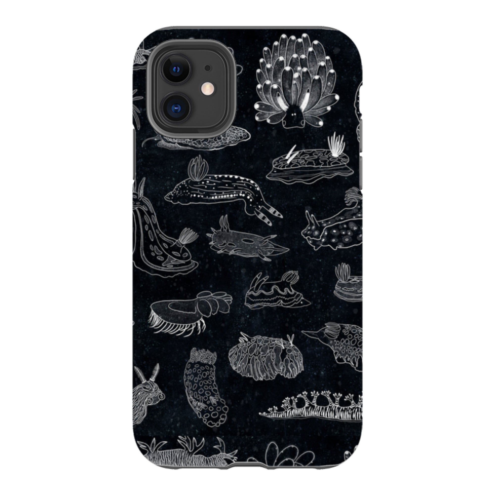 iPhone Tough Case - Nudibranch Line Drawing By Katherine Quinn