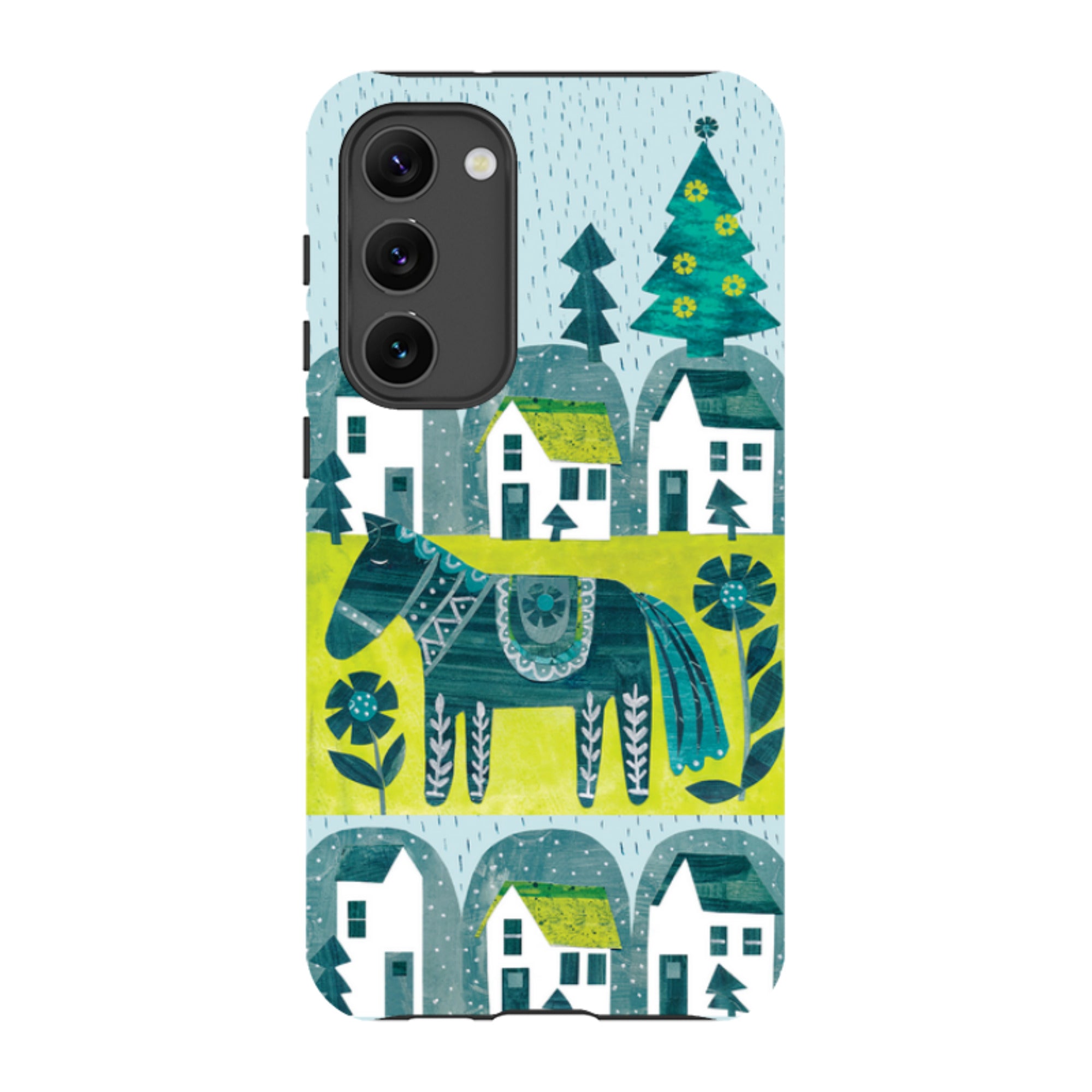 Samsung Tough Case - Winter Dala Horse By Tracey English