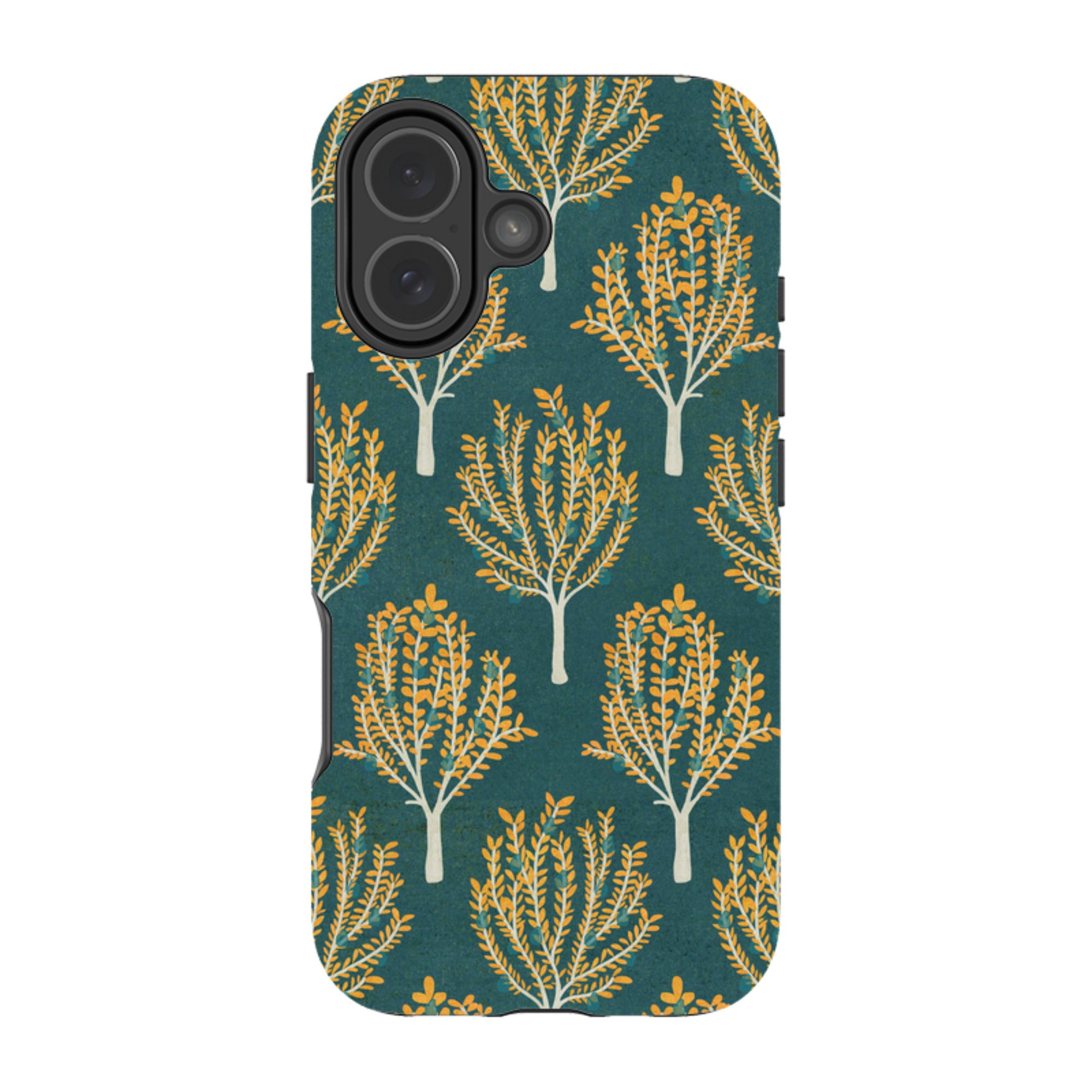 iPhone Tough Case - Pear Trees Teal By Katherine Quinn