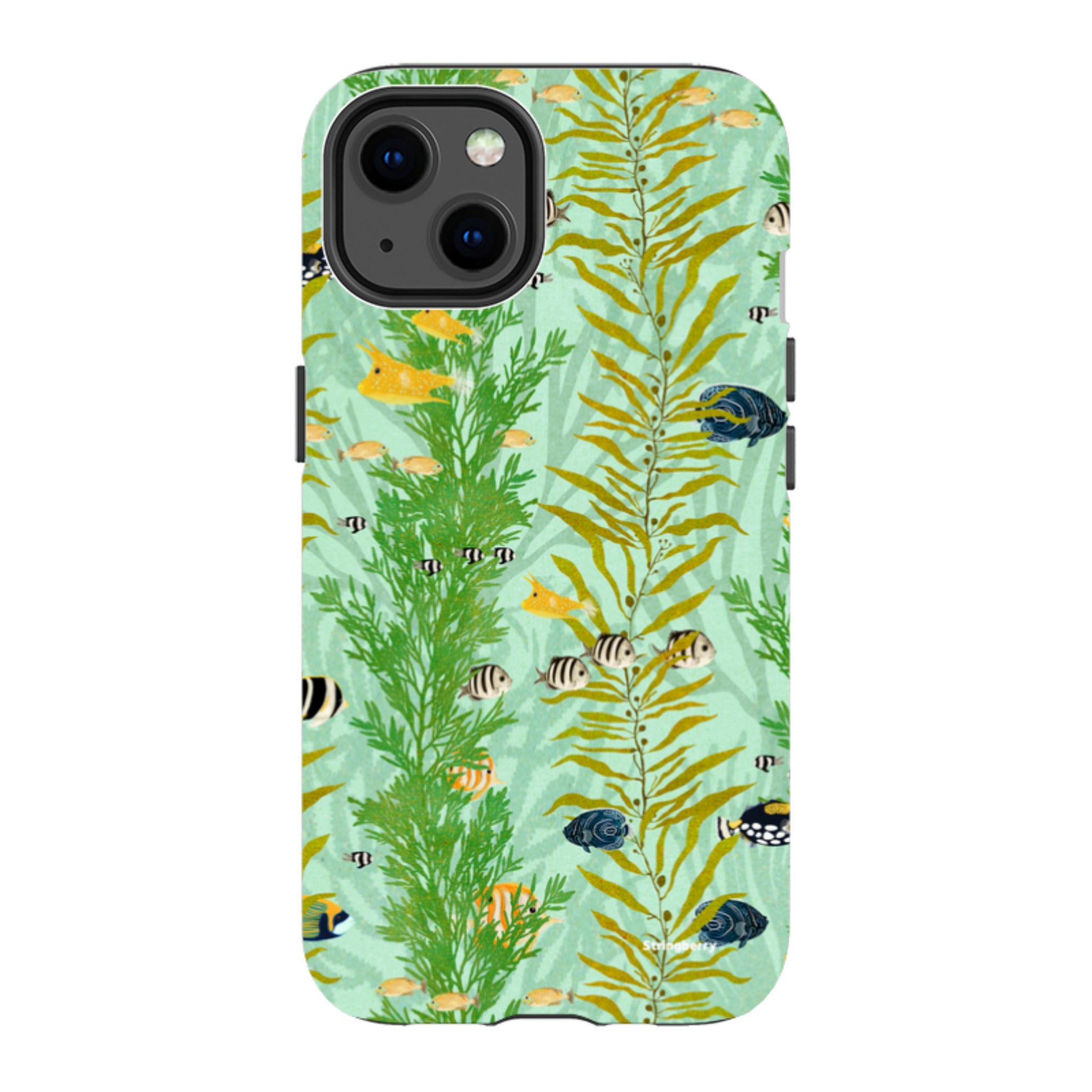 iPhone MagSafe Tough Case - Reef Stripe By Katherine Quinn