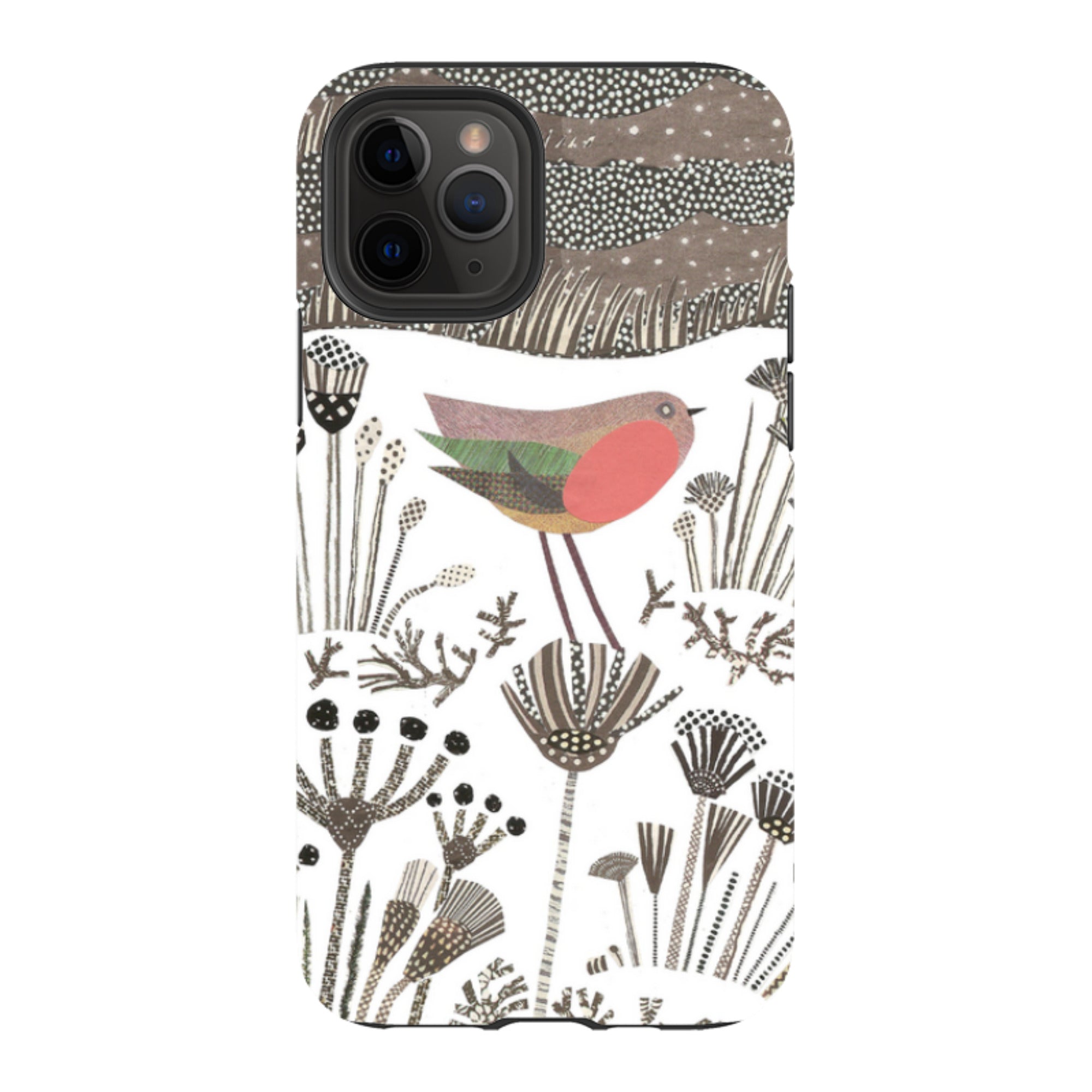 iPhone Tough Case - Robin in Snow By Jane Robbins
