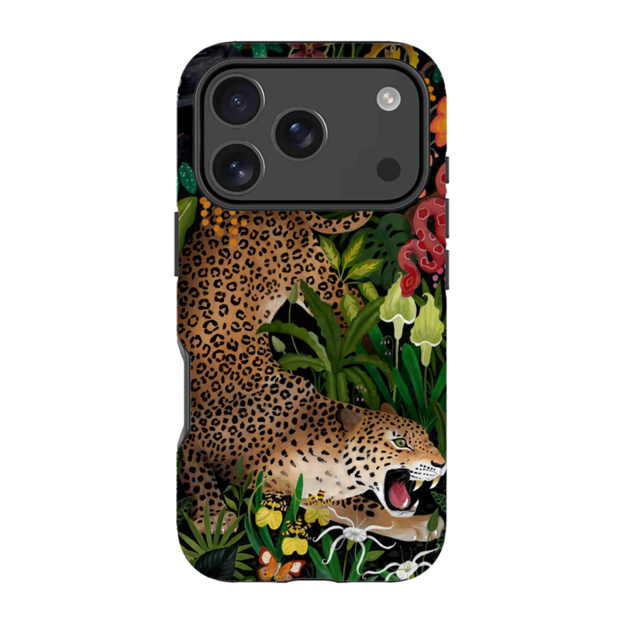 iPhone Tough Case - Roaring Leopard By Bex Parkin