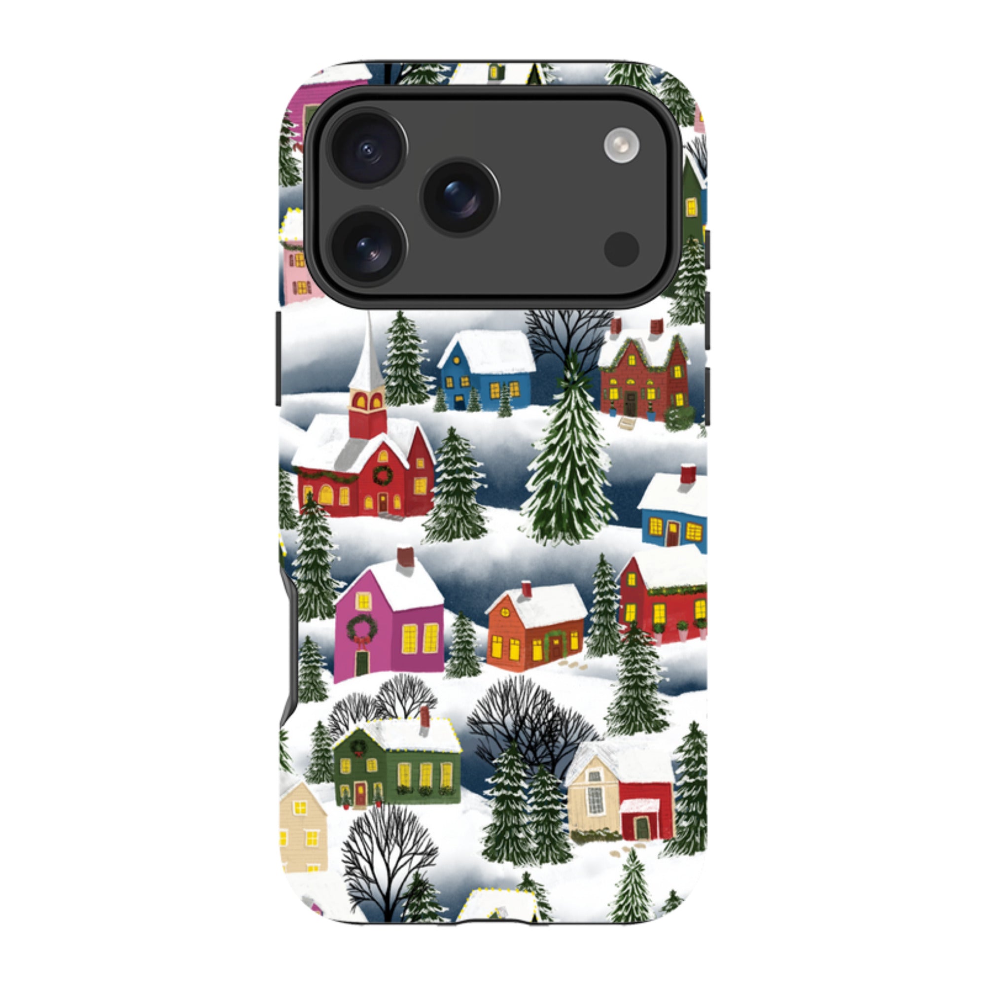 iPhone MagSafe Tough Case - Advent Street Town By Abby Jacobs
