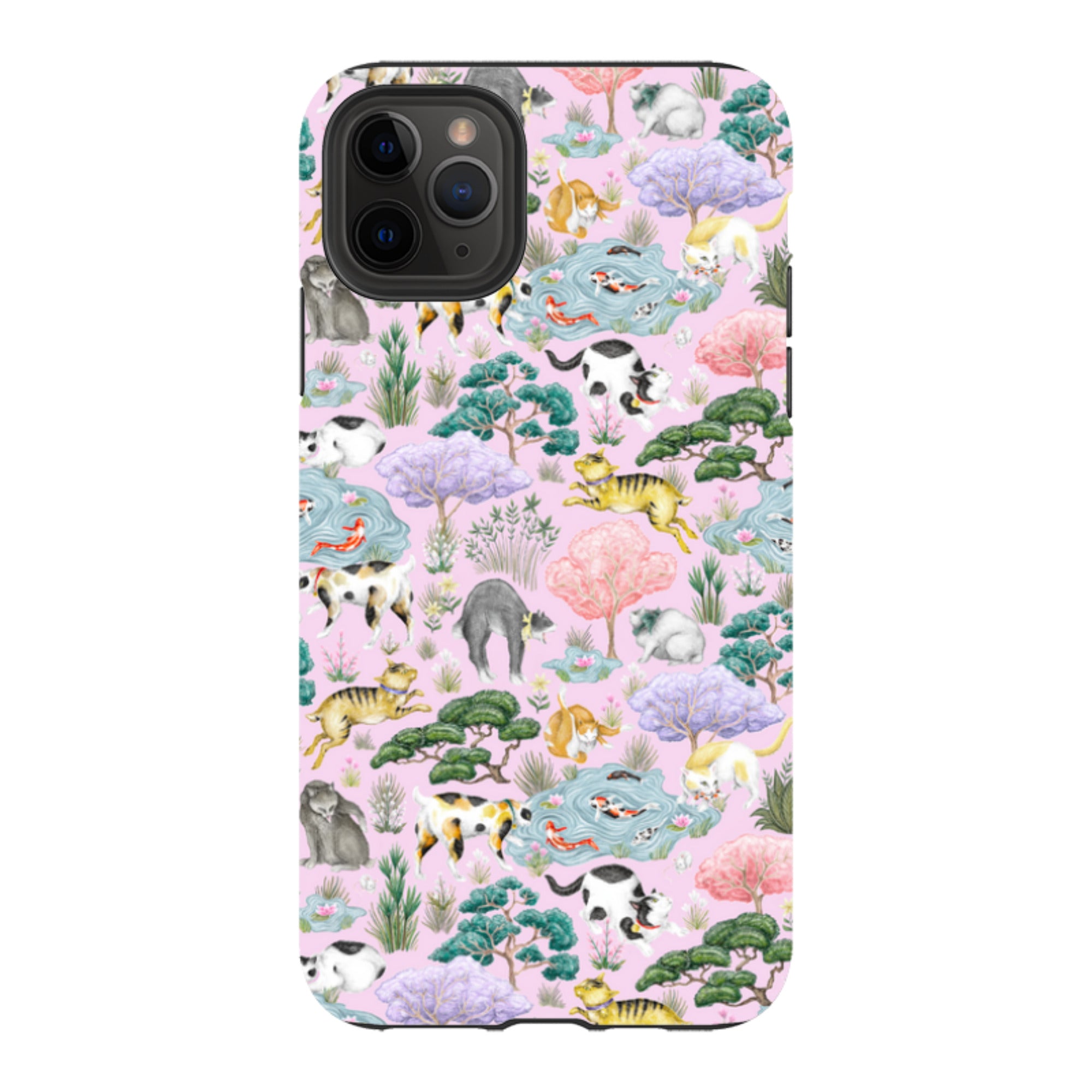 iPhone Tough Case - Cat Garden By Catherine Rowe