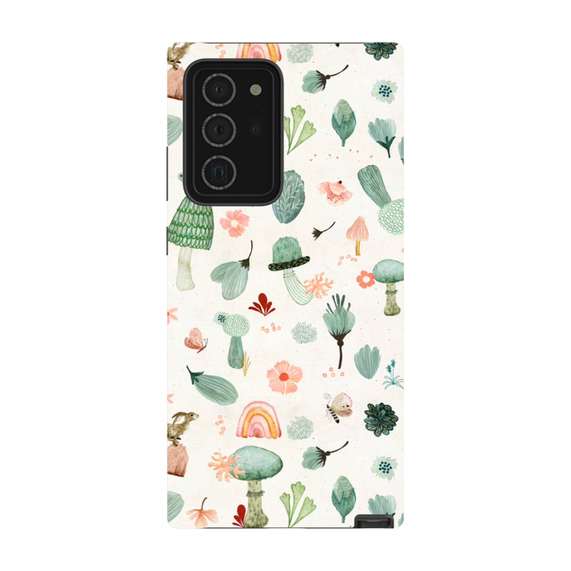 Samsung Tough Case - Mushroom World Cream By Katherine Quinn