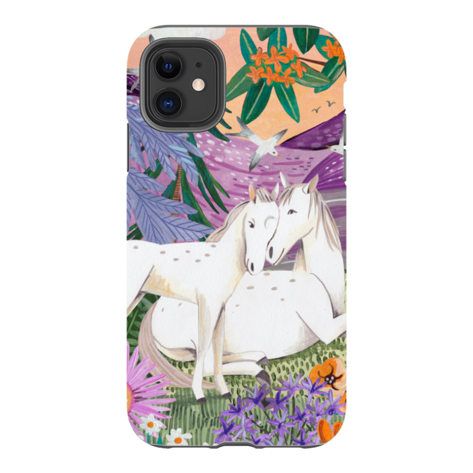 iPhone Tough Case - Horses By Caroline Bonne Muller