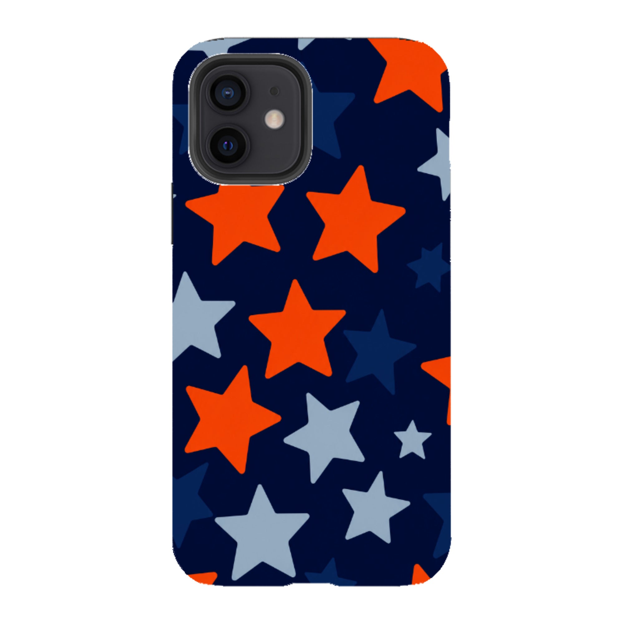 iPhone Tough Case - Navy Blue & Orange Star