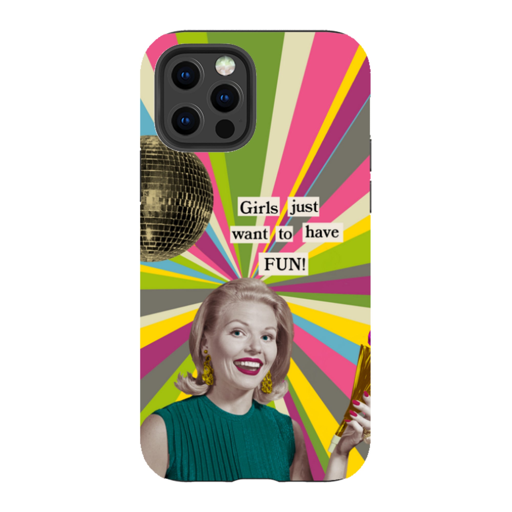 iPhone Tough Case - Girls want to have fun By Clare Jordan