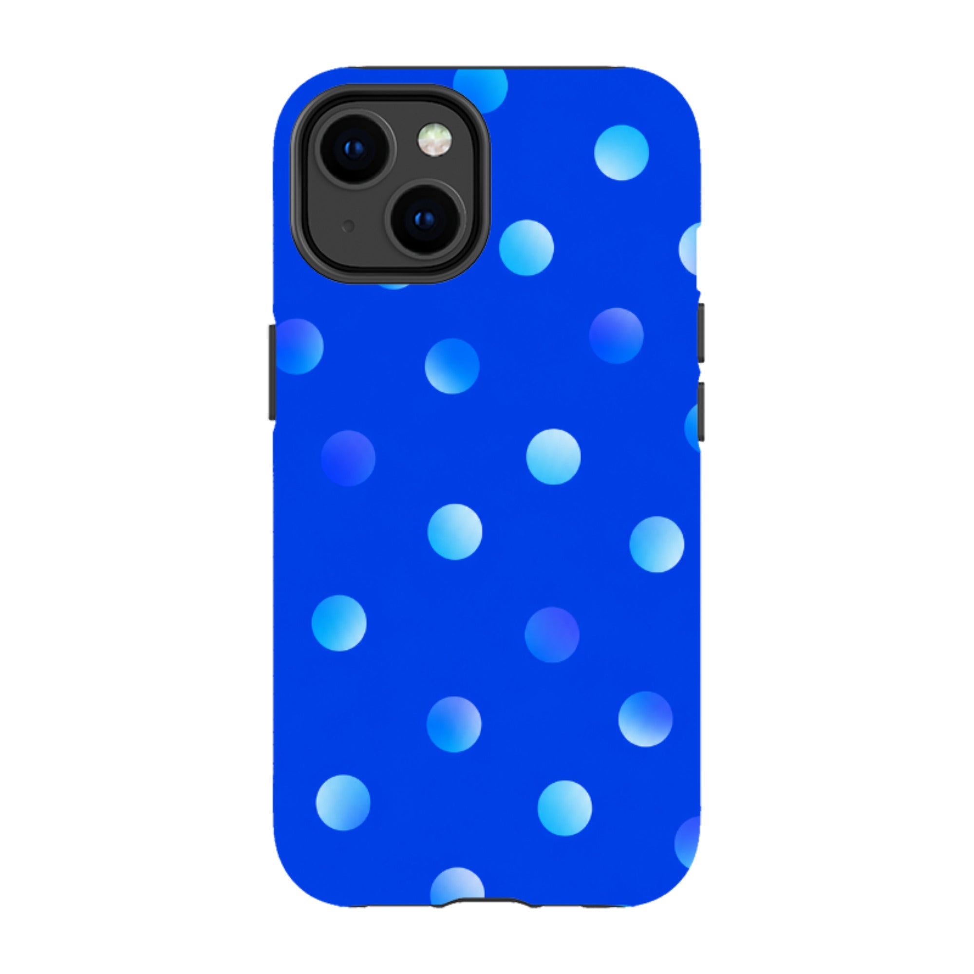 iPhone Tough Case - Blue Polka Dot