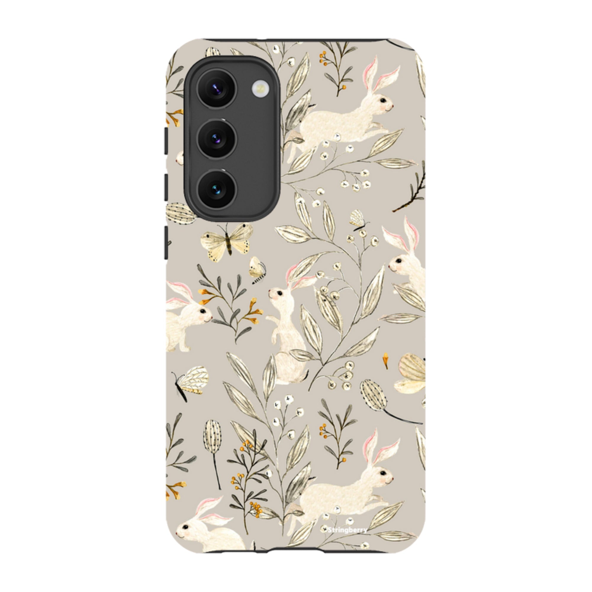 Samsung Tough Case - Bunnies Grey By Katherine Quinn