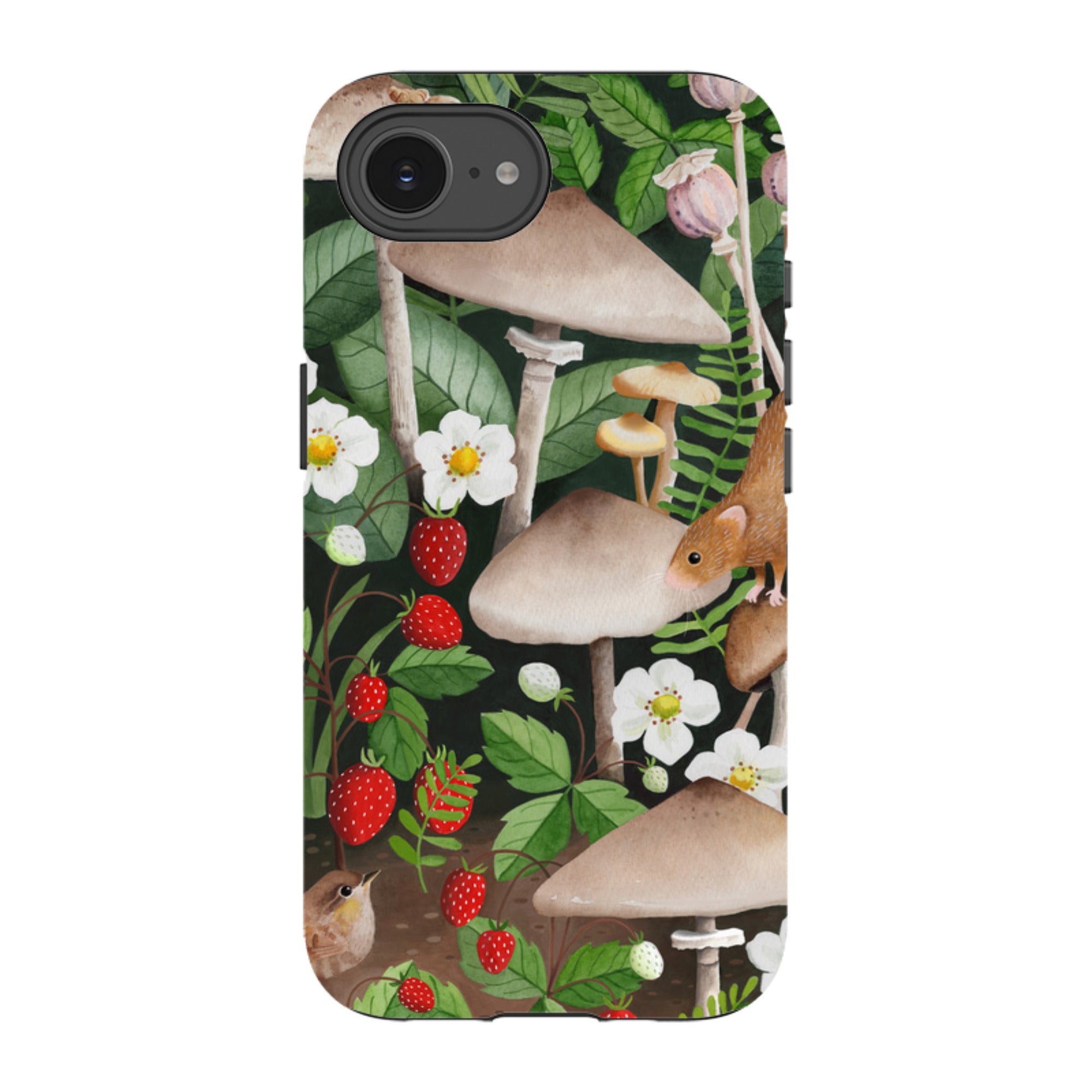 iPhone Tough Case - Strawberry Patch By Bex Parkin