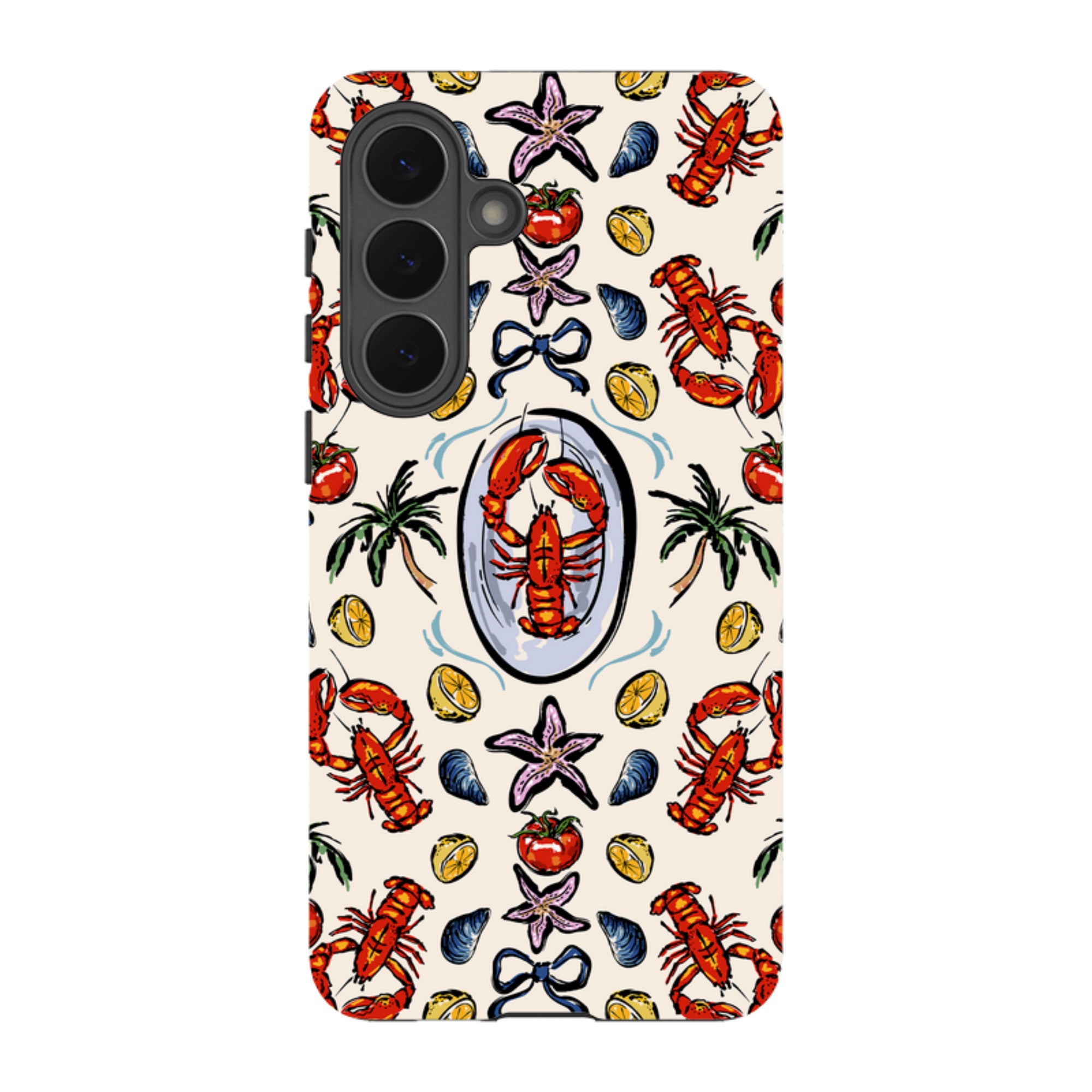 Samsung Tough Case - Seafood and palm trees