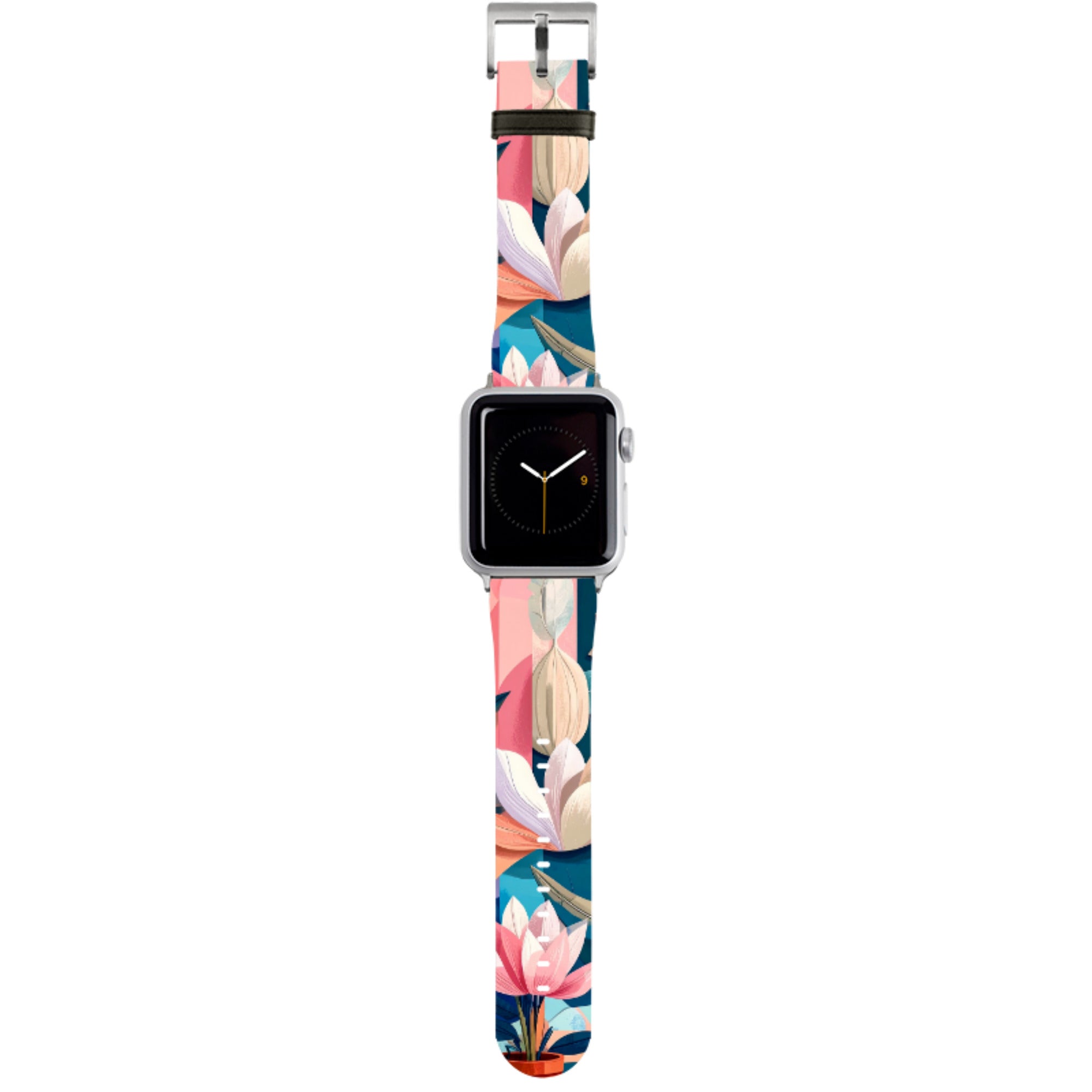 Long Floral Apple Watch Strap