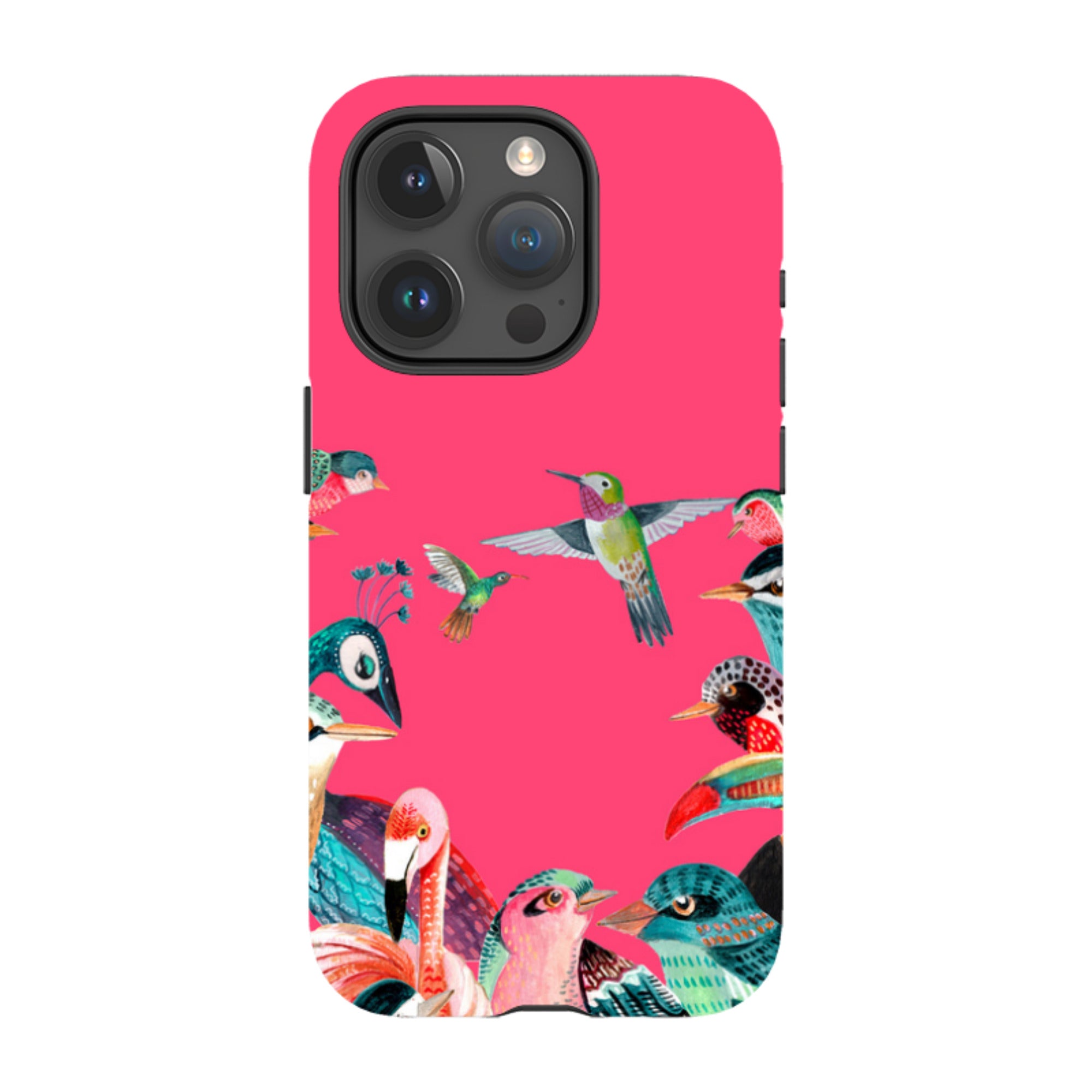 iPhone Tough Case - Pink Birds By Caroline Bonne Muller