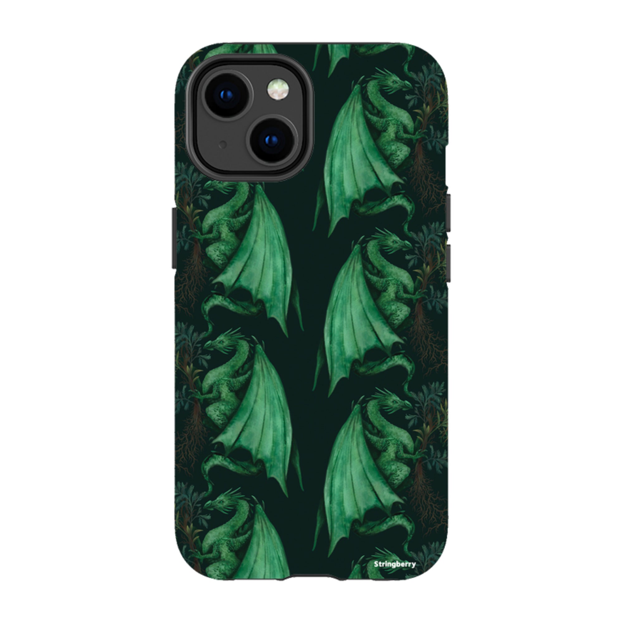 iPhone MagSafe Tough Case -  Arbor Dragon Pattern By Anna Stead