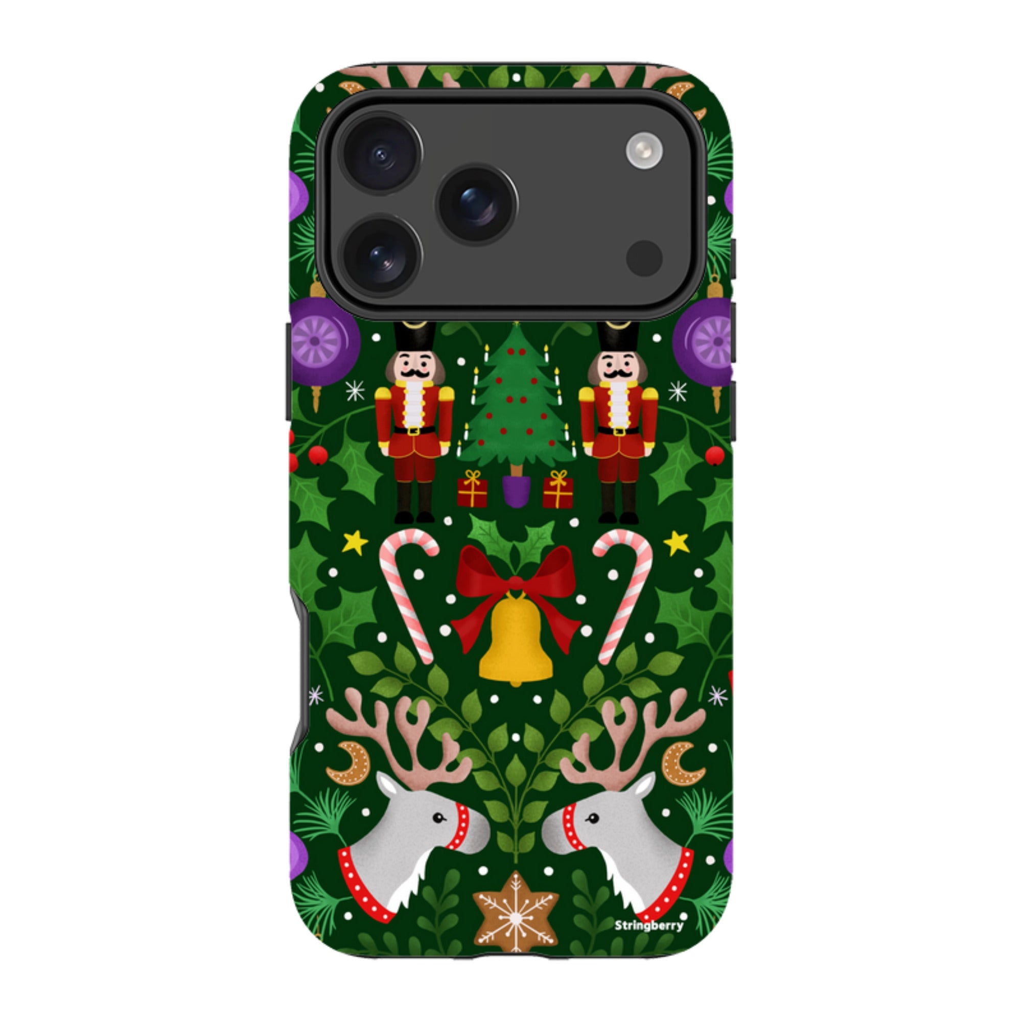 iPhone Tough Case - Xmas Pattern I By Bex Parkin