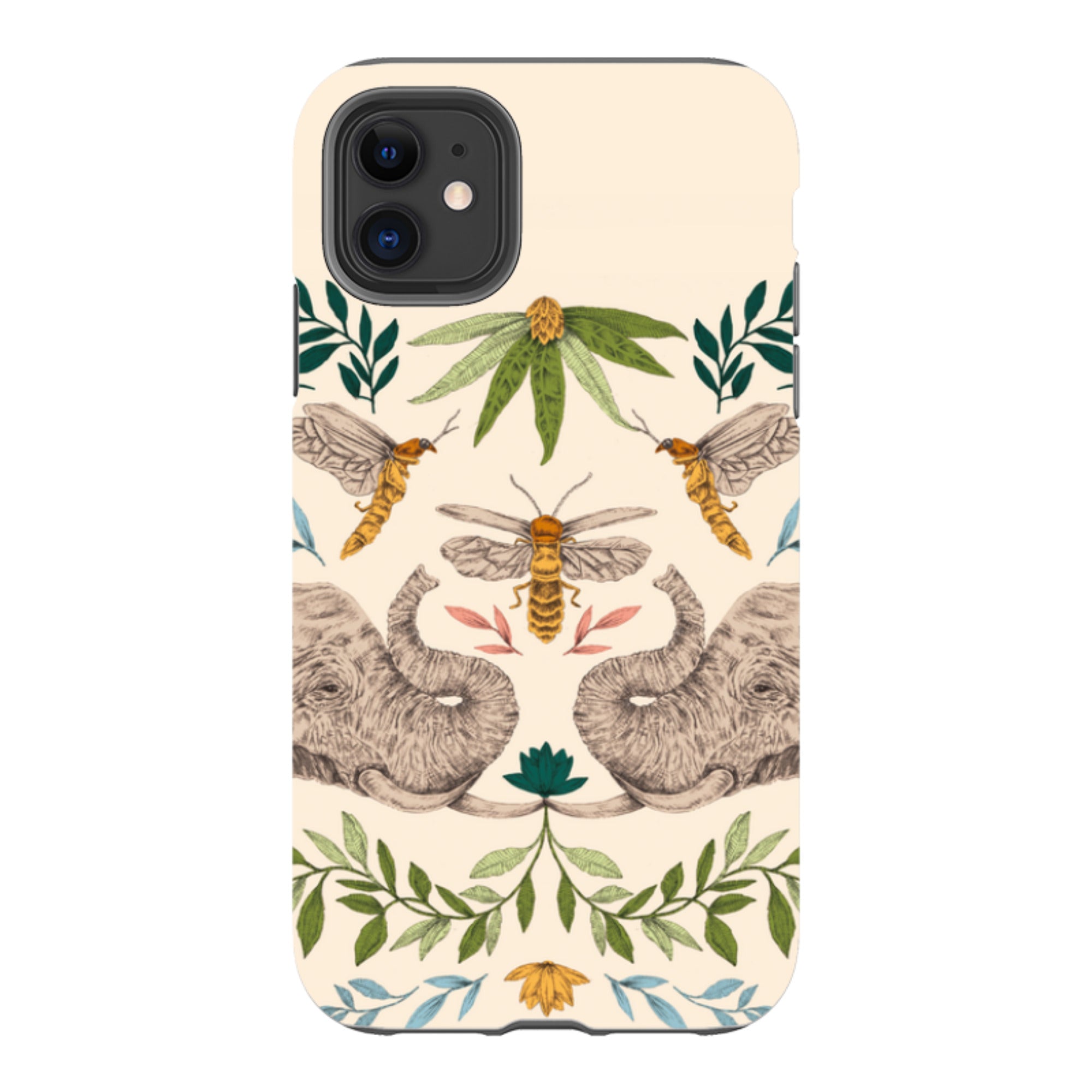 iPhone Tough Case - Elephant Firefly By Jade Mosinski