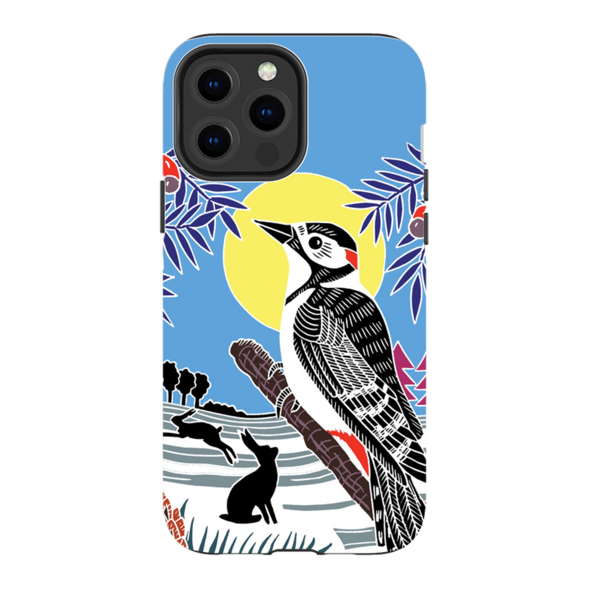 iPhone Tough Case - Woodpecker Yellow By Kate Heiss