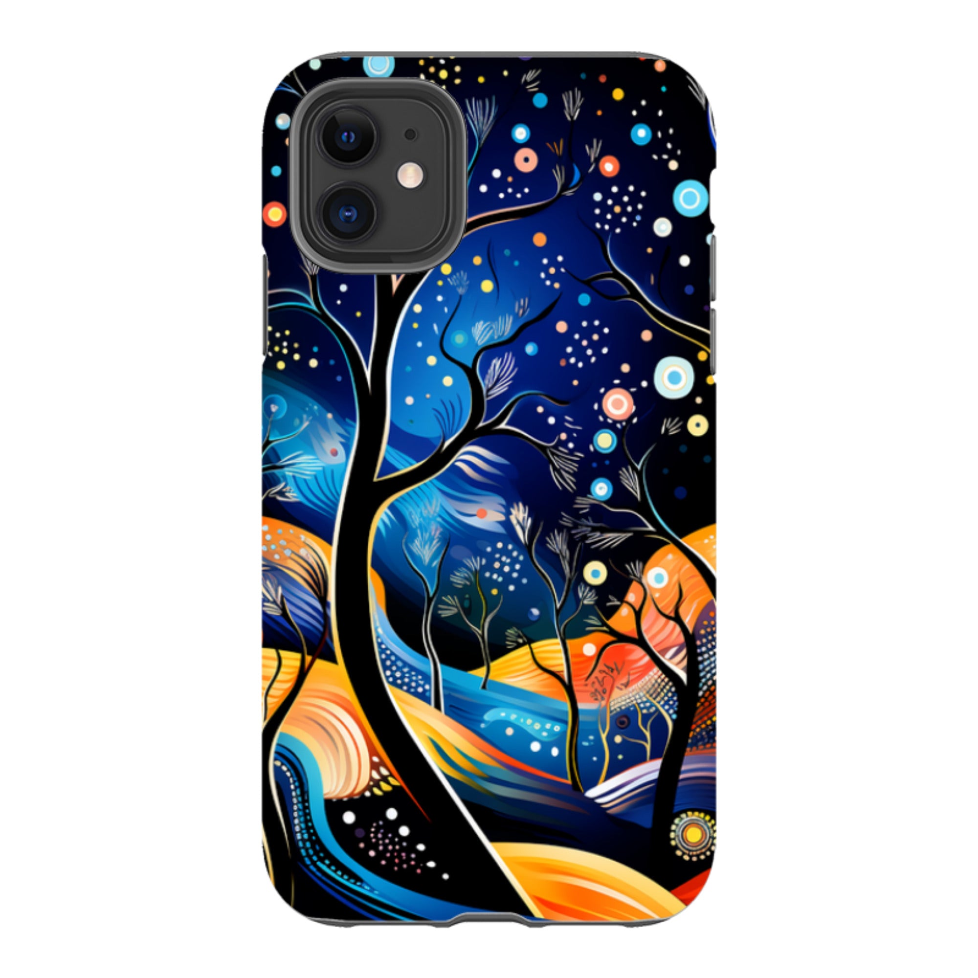 iPhone Tough Case -Rainbow Night Stars
