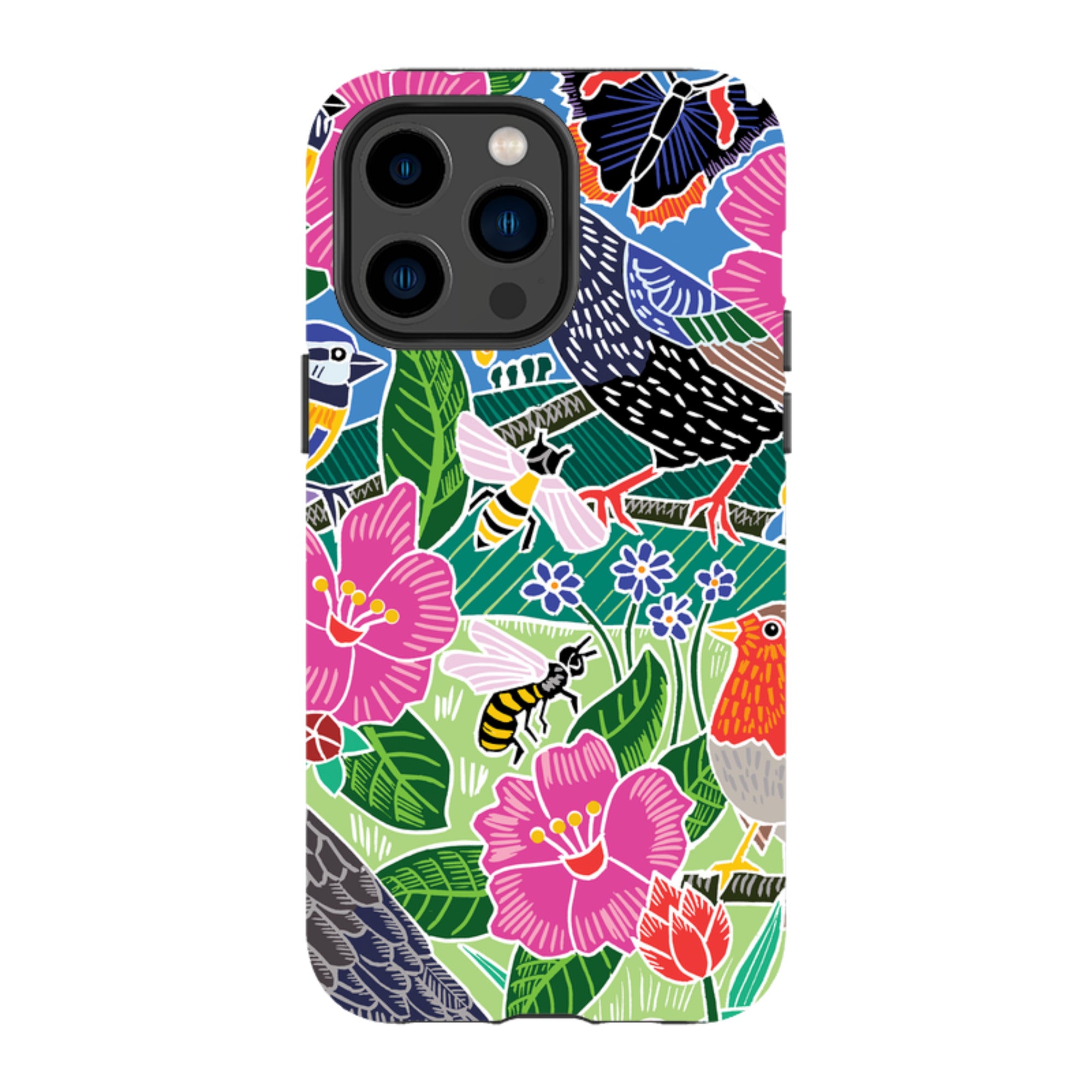 iPhone Tough Case - Garden Bird Jigsaw A By Kate Heiss