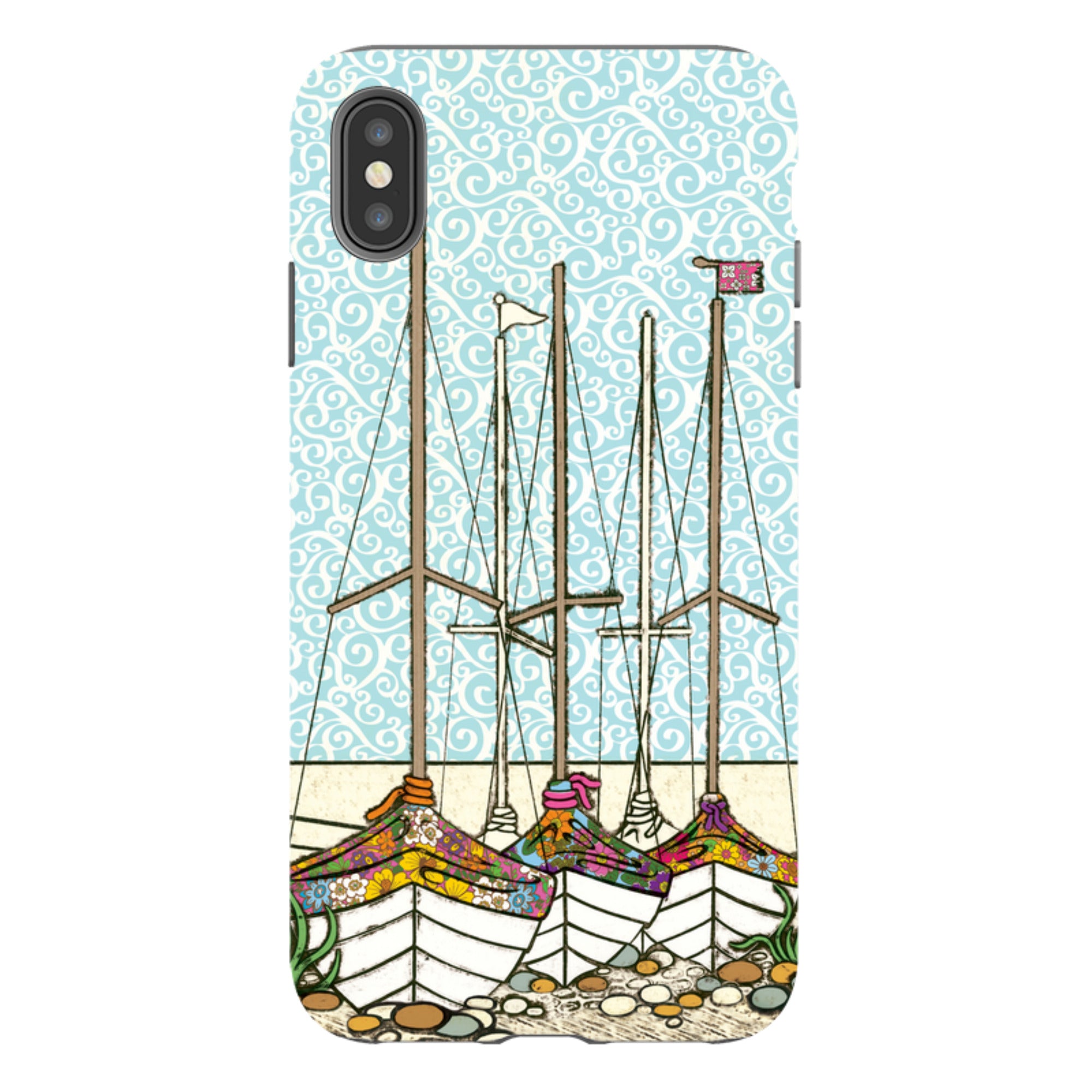 iPhone Tough Case - Boats At Rest By Amelia Bowman