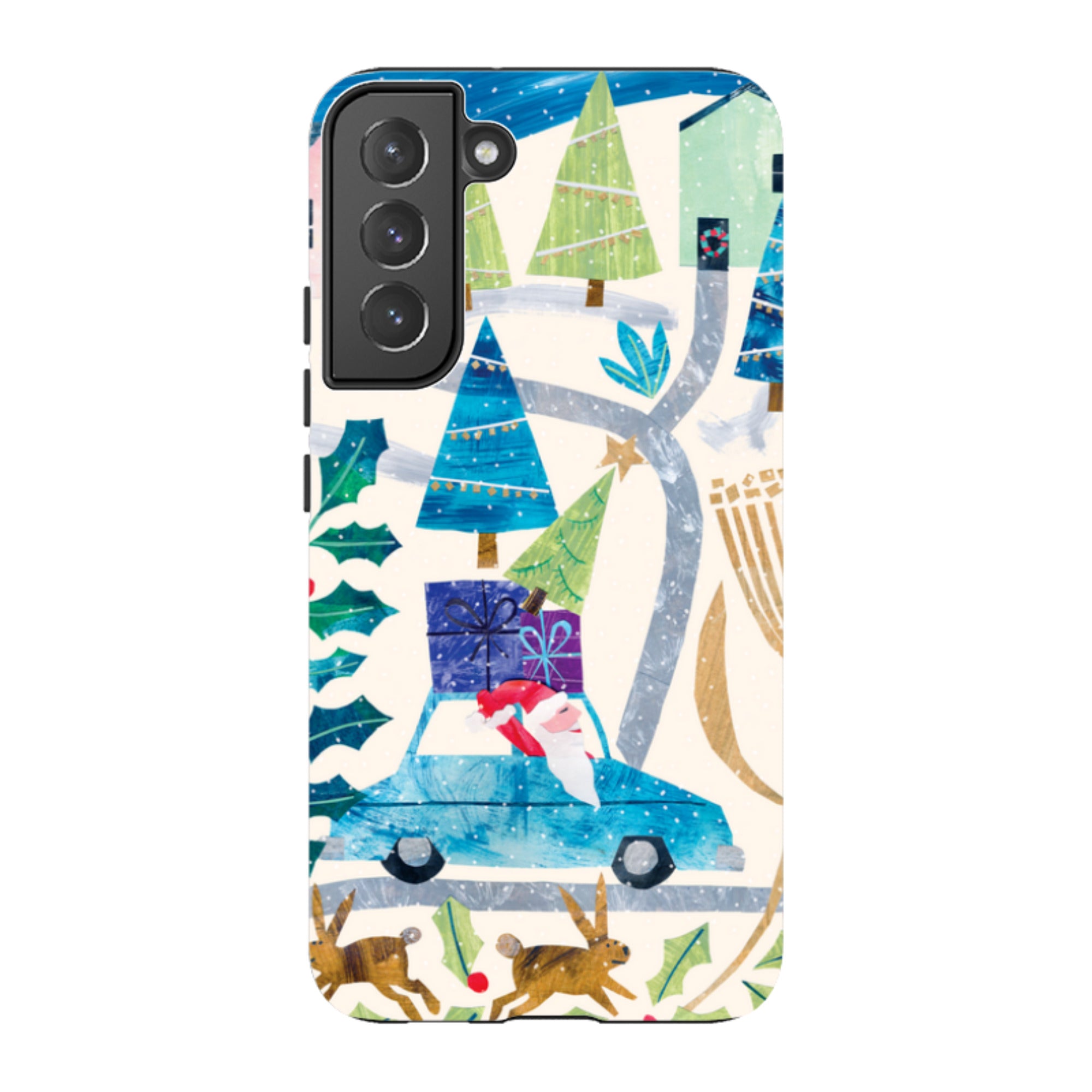 Samsung Tough Case - Santa Driving Home By Tracey English