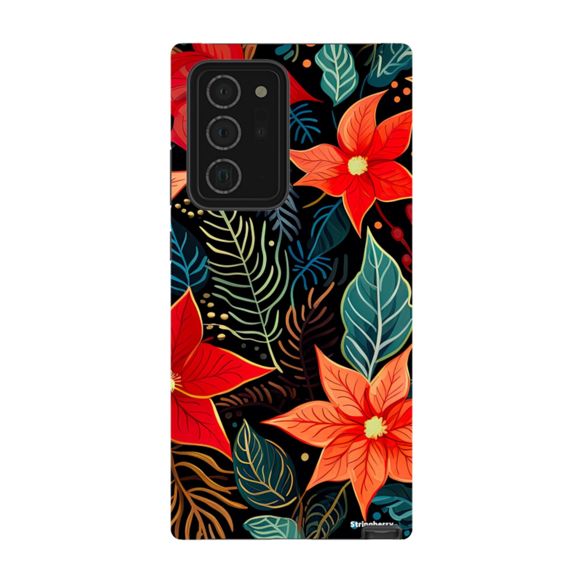 Samsung Tough Case -Red Winter Floral