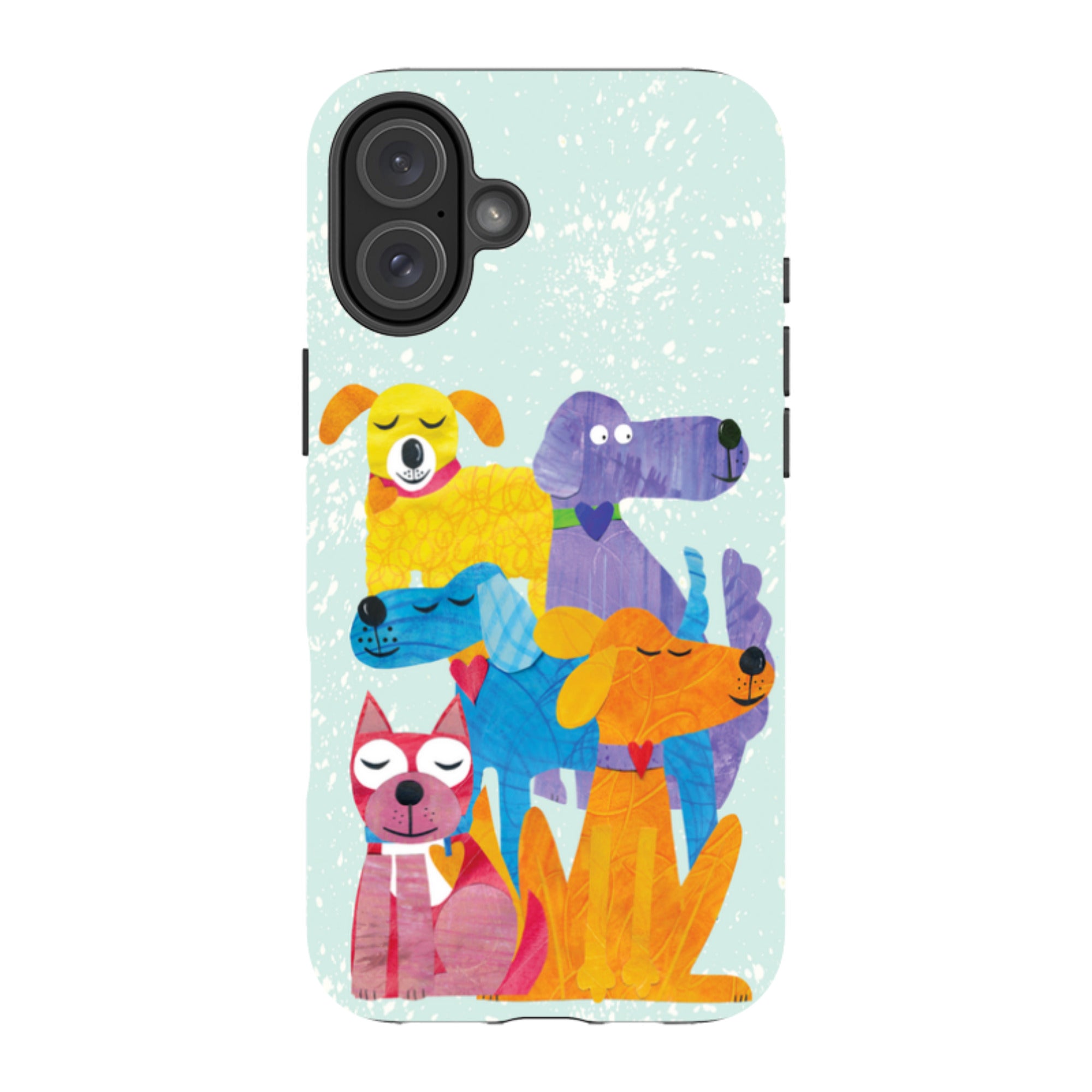 iPhone Tough Case - Patch Work Pups By Tracey English