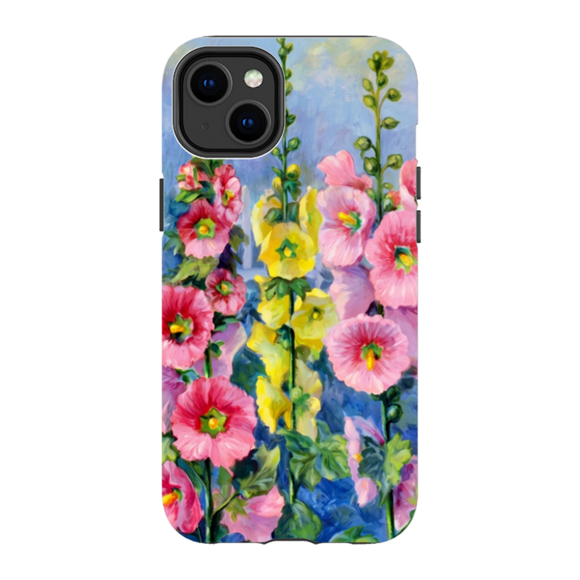 iPhone Tough Case - Hollyhock Garden