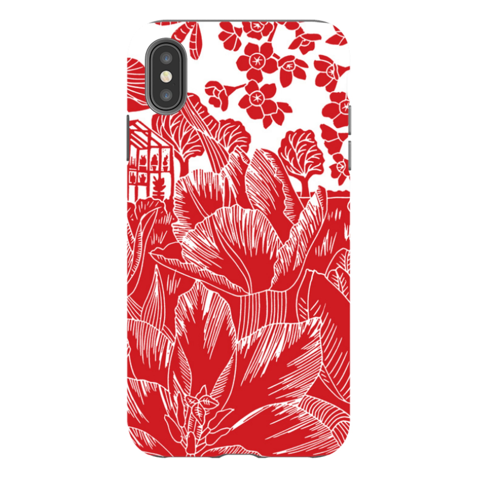 iPhone Tough Case - Tulip Silhouette By Kate Heiss