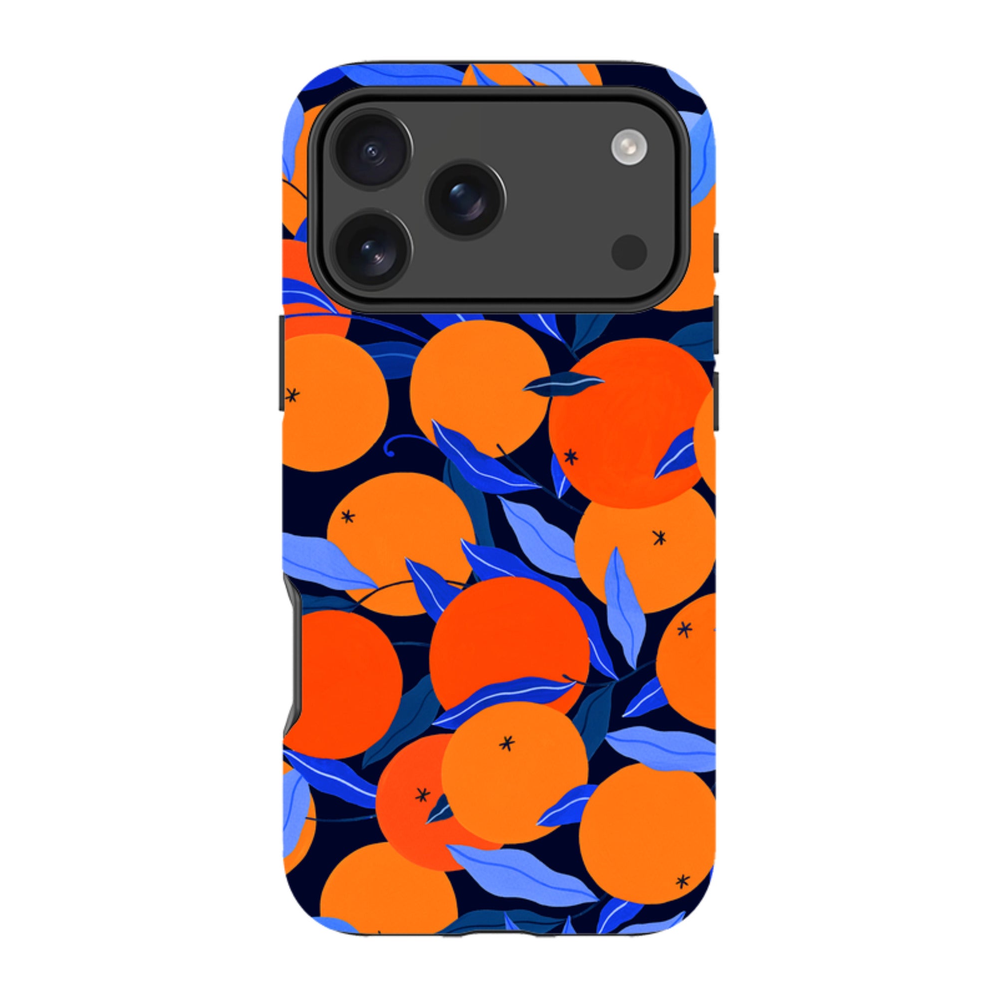 iPhone Tough Case - Arancello Navy Pattern By Madalina Andronic