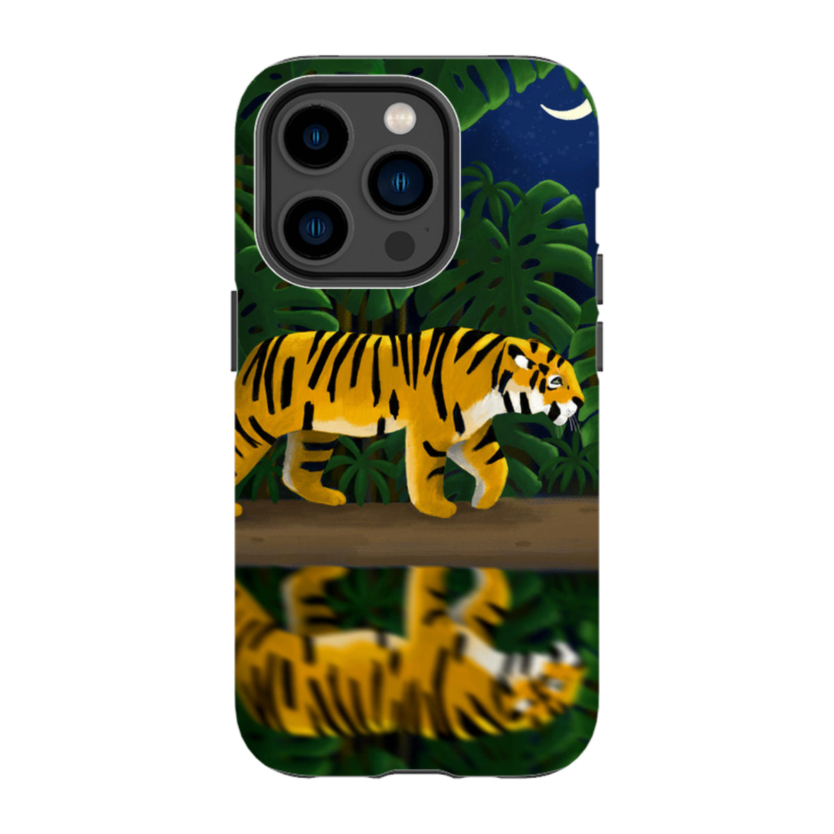 iPhone Tough Case - Tiger Night By Bex Parkin