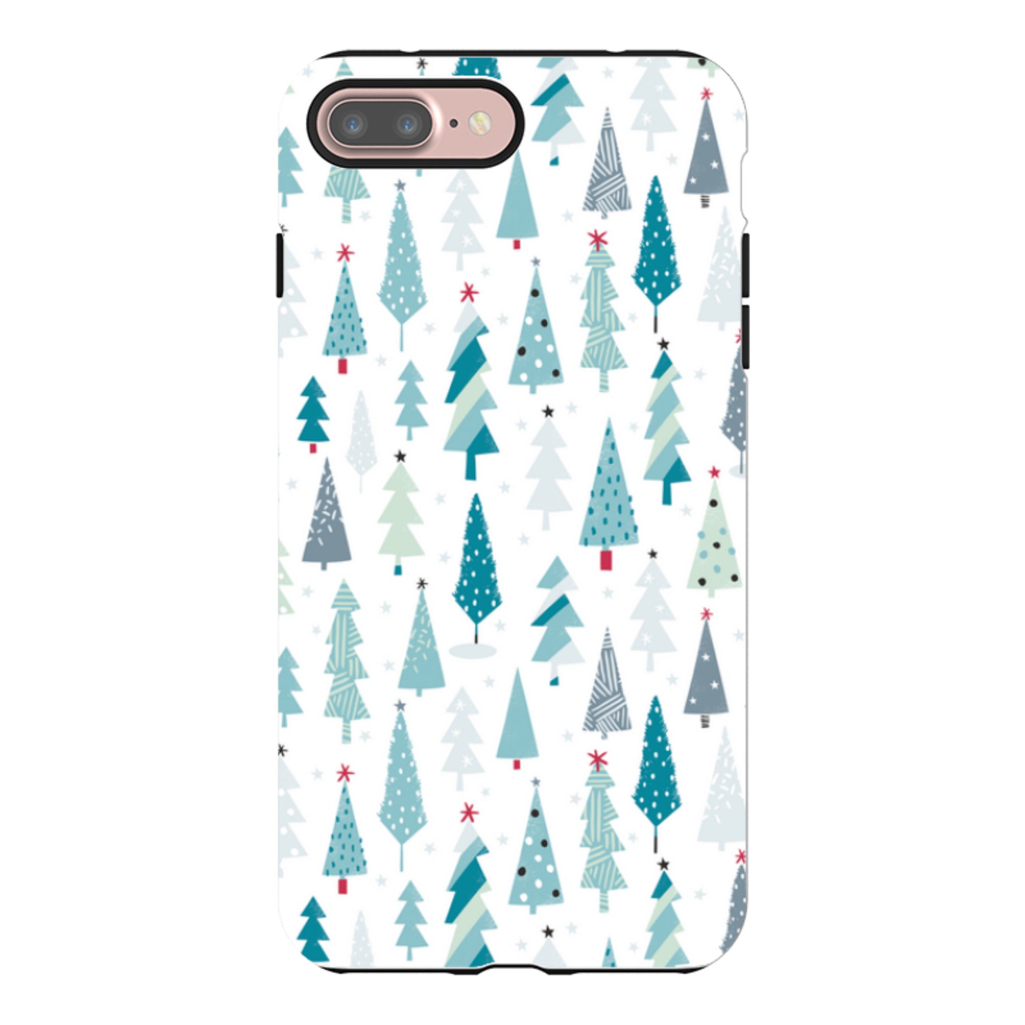 iPhone Tough Case - Little Xmas Trees By Ali Brookes