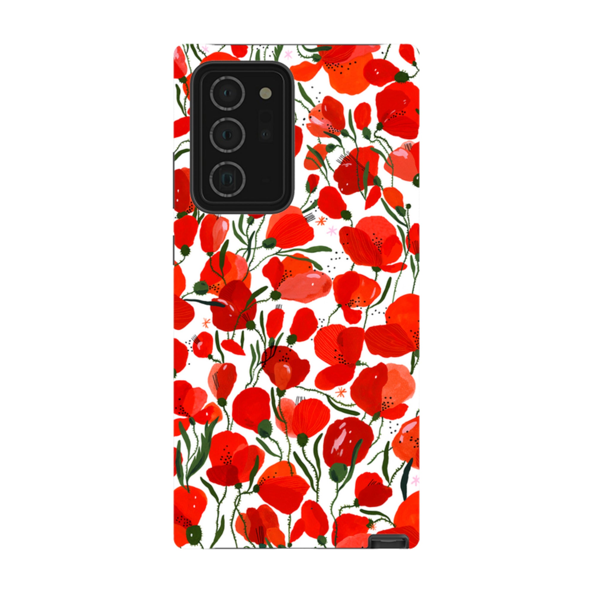 Samsung Tough Case - Poppies Pattern By Madalina Andronic