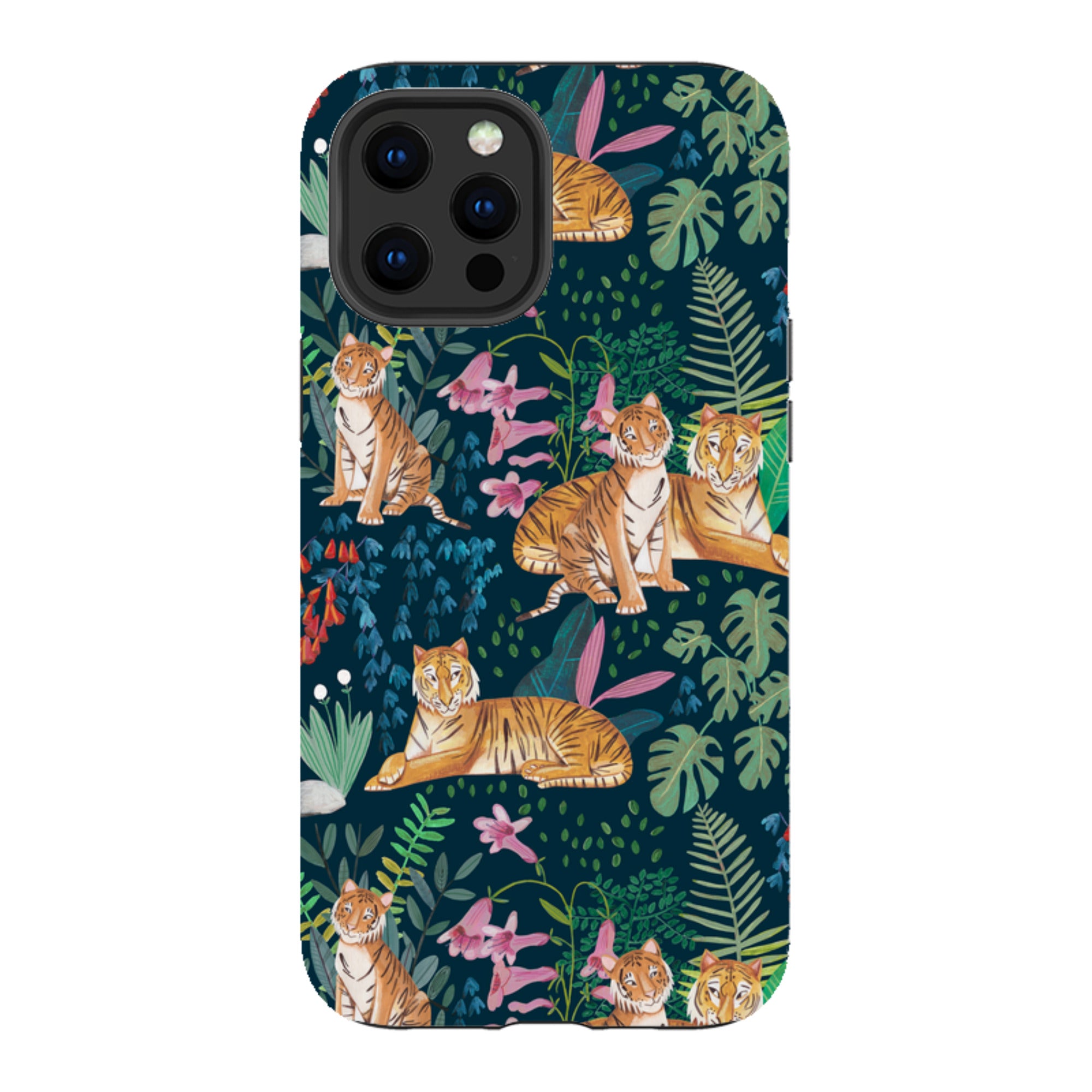 iPhone Tough Case - Tiger Pattern By Caroline Bonne Muller