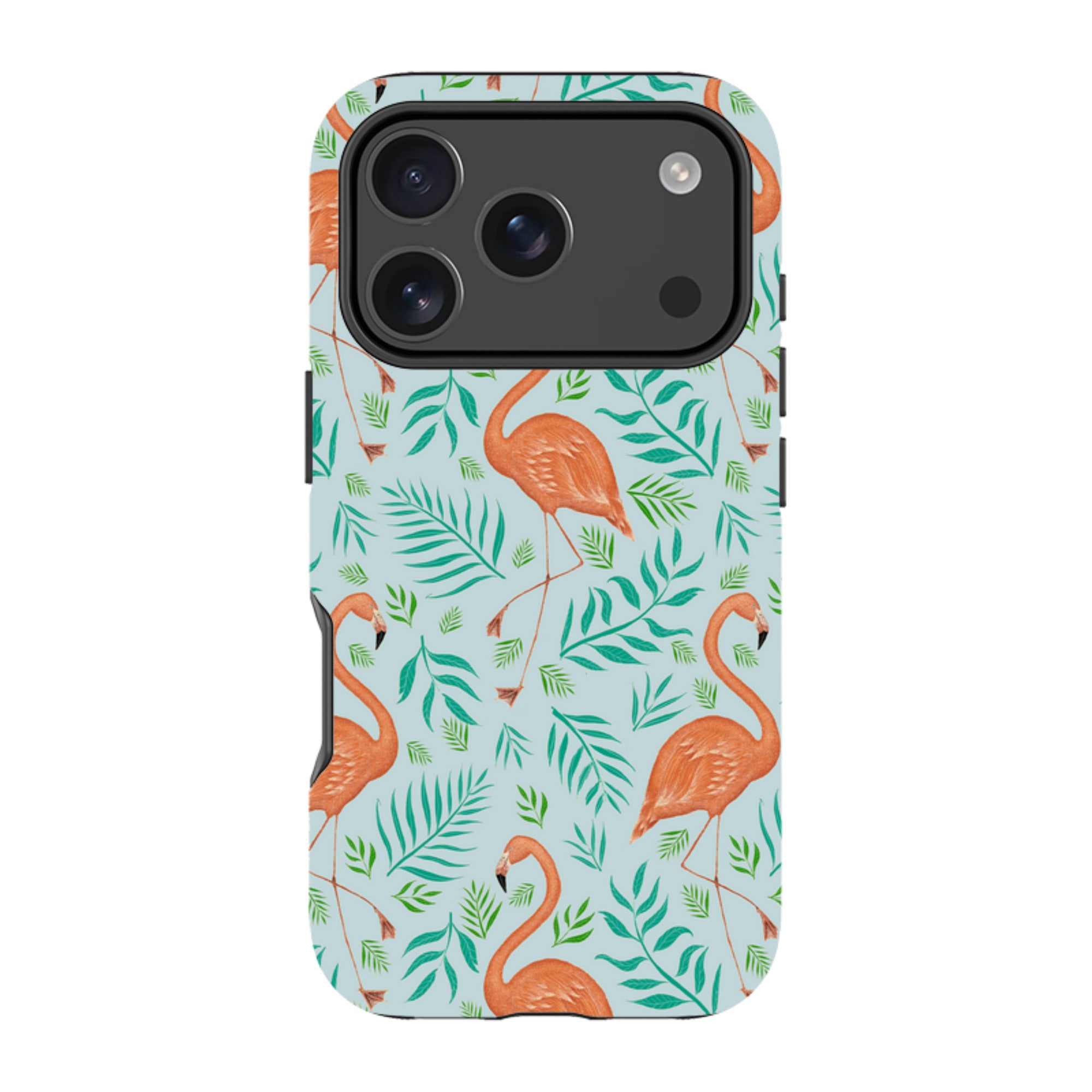 iPhone MagSafe Tough Case -  Flamingo Pattern By Catherine Rowe