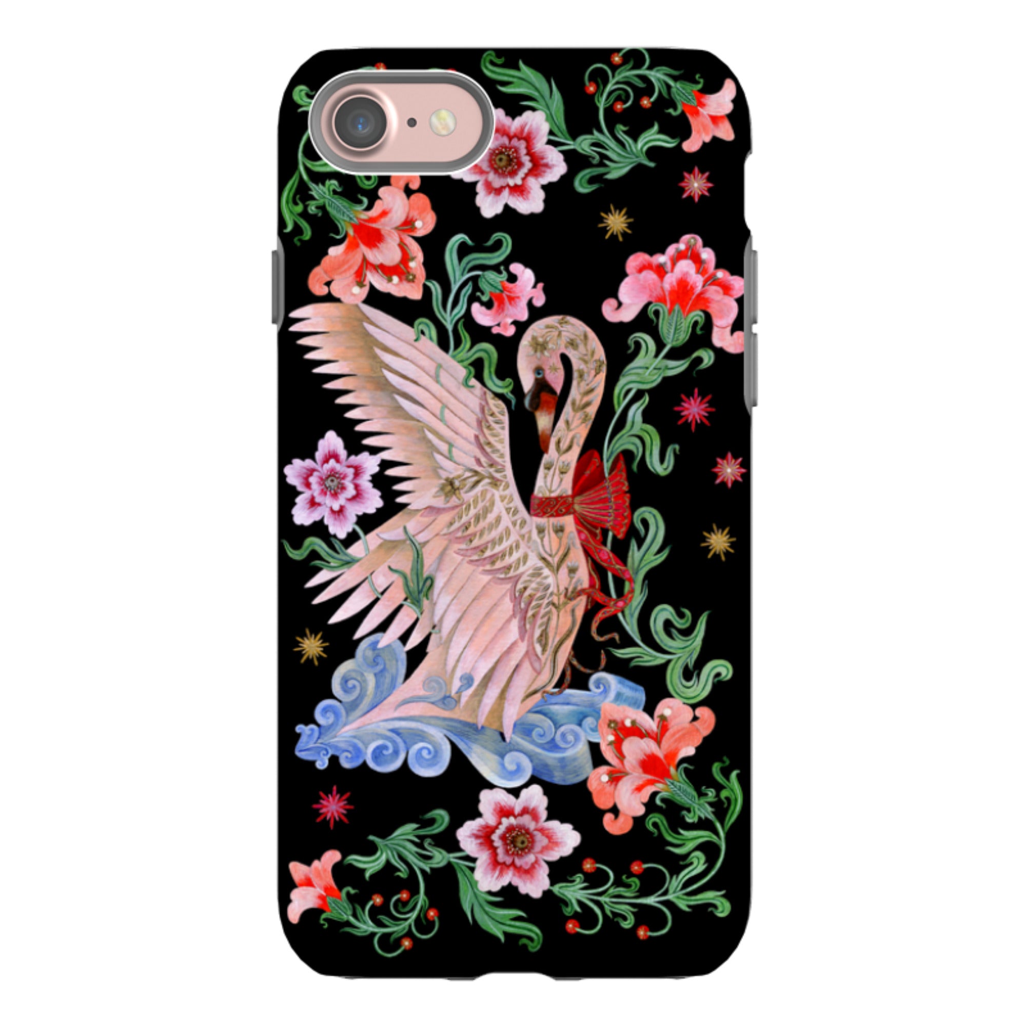 iPhone Tough  Case - Seven Swans A Swimming By Maria Matos